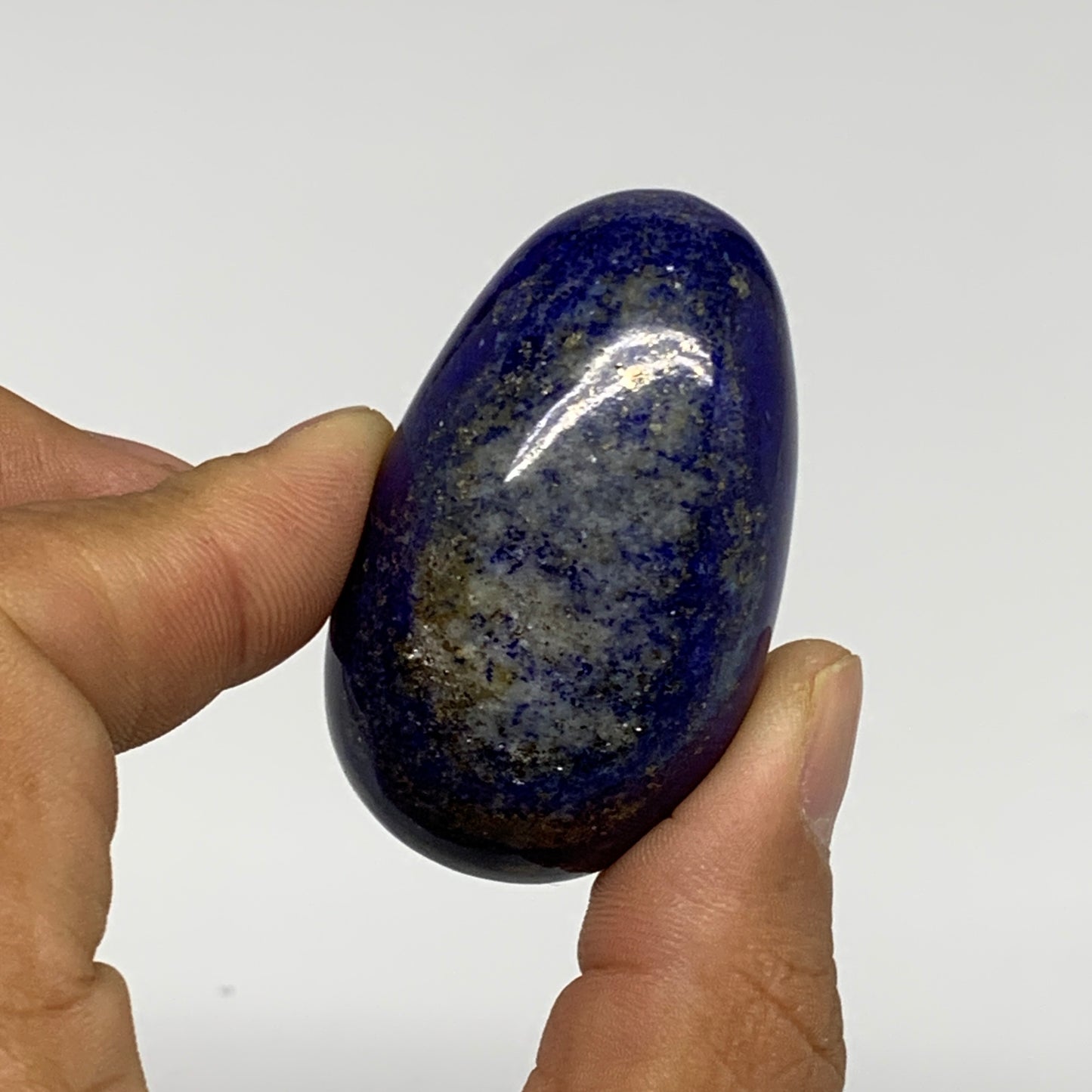 148.5g, 1.9"-1.9", 2pcs, Natural Lapis Lazuli Egg Polished @Afghanistan, B30421
