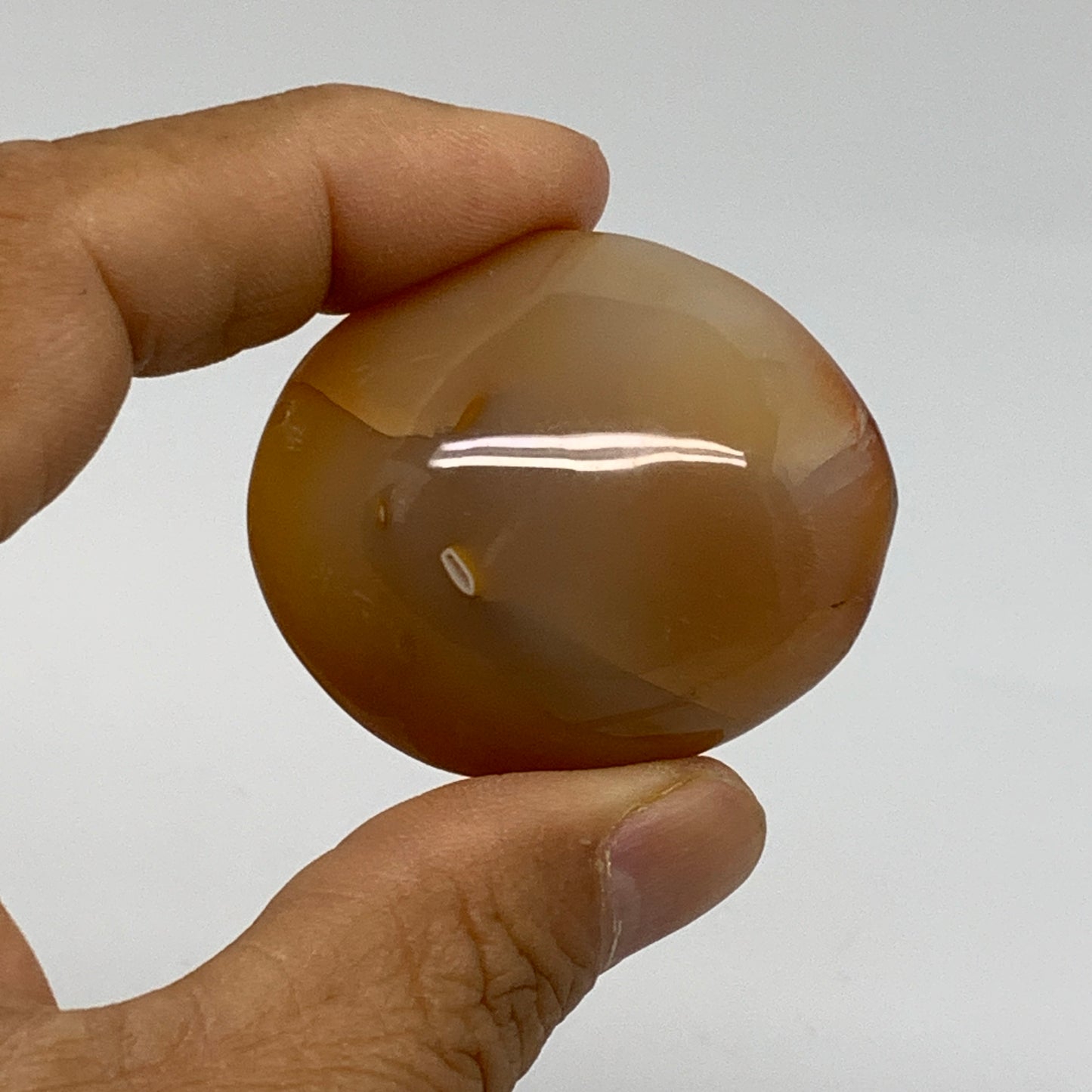 171.2g, 1.8"-2", 3pcs, Red Carnelian Palm-Stone Gem Crystal Polished, B37635