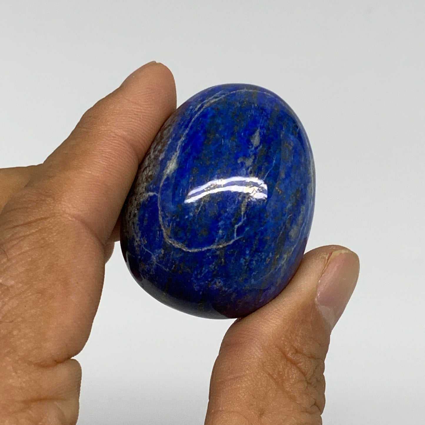 134.9g, 1.5"-1.6", 2pcs, Natural Lapis Lazuli Egg Polished @Afghanistan, B30424