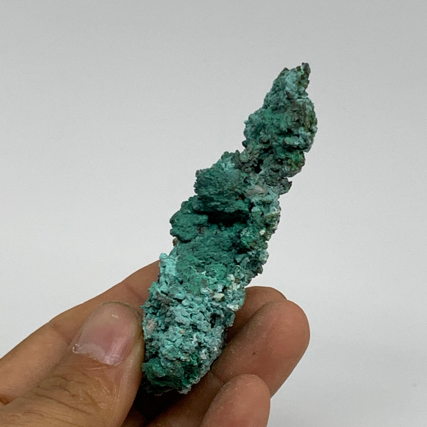 115.3g, 3"x1.4"x0.8", Malachite on Native Copper Mineral Specimens, B33977