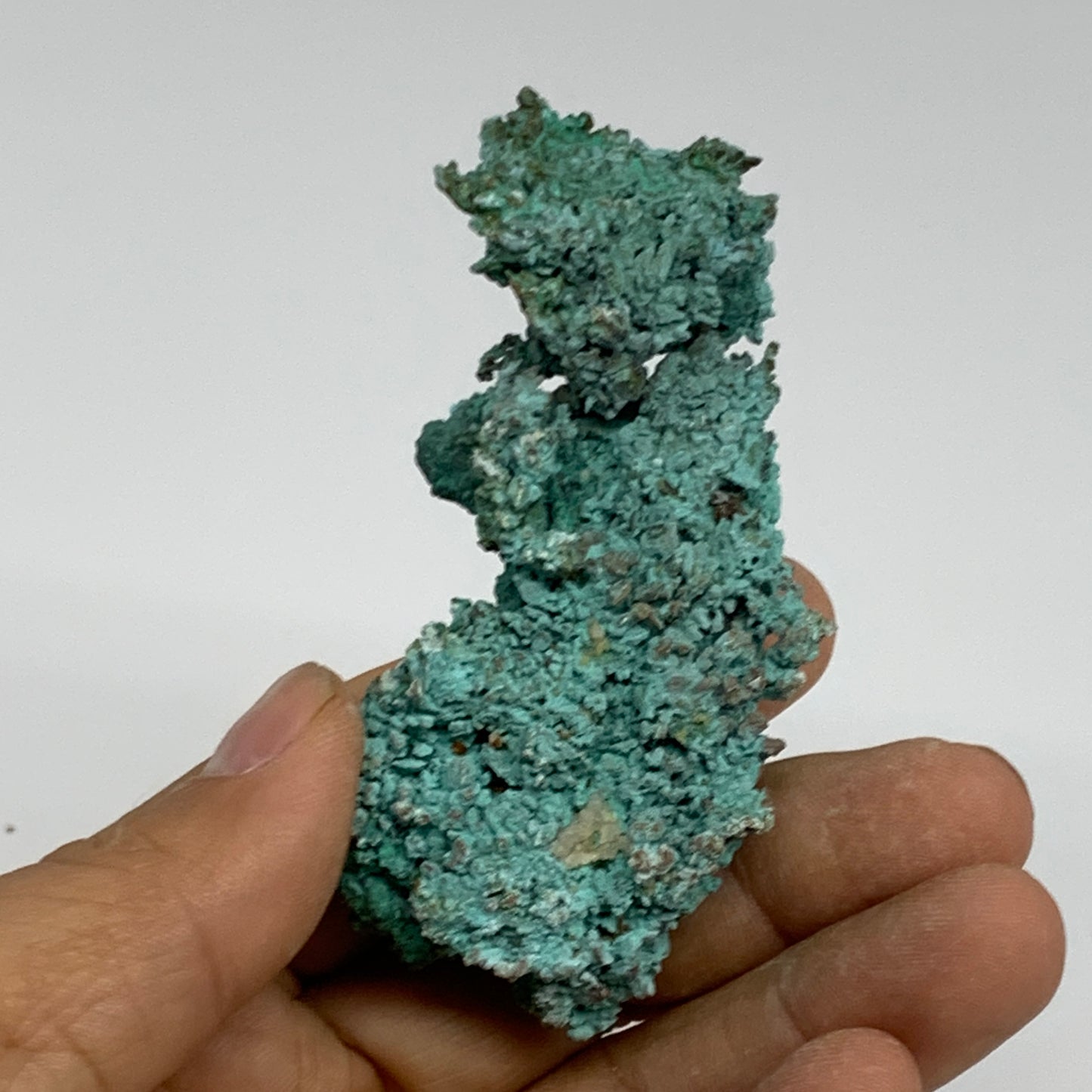 115.3g, 3"x1.4"x0.8", Malachite on Native Copper Mineral Specimens, B33977