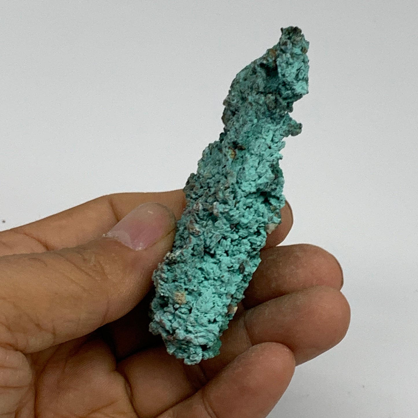 115.3g, 3"x1.4"x0.8", Malachite on Native Copper Mineral Specimens, B33977