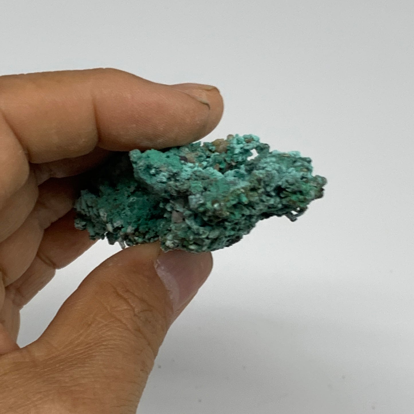 115.3g, 3"x1.4"x0.8", Malachite on Native Copper Mineral Specimens, B33977