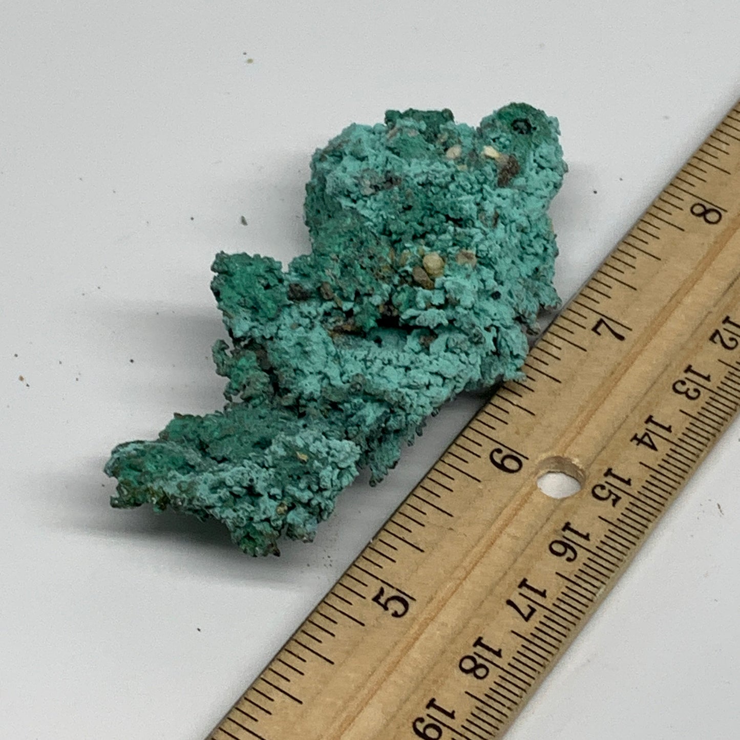 115.3g, 3"x1.4"x0.8", Malachite on Native Copper Mineral Specimens, B33977