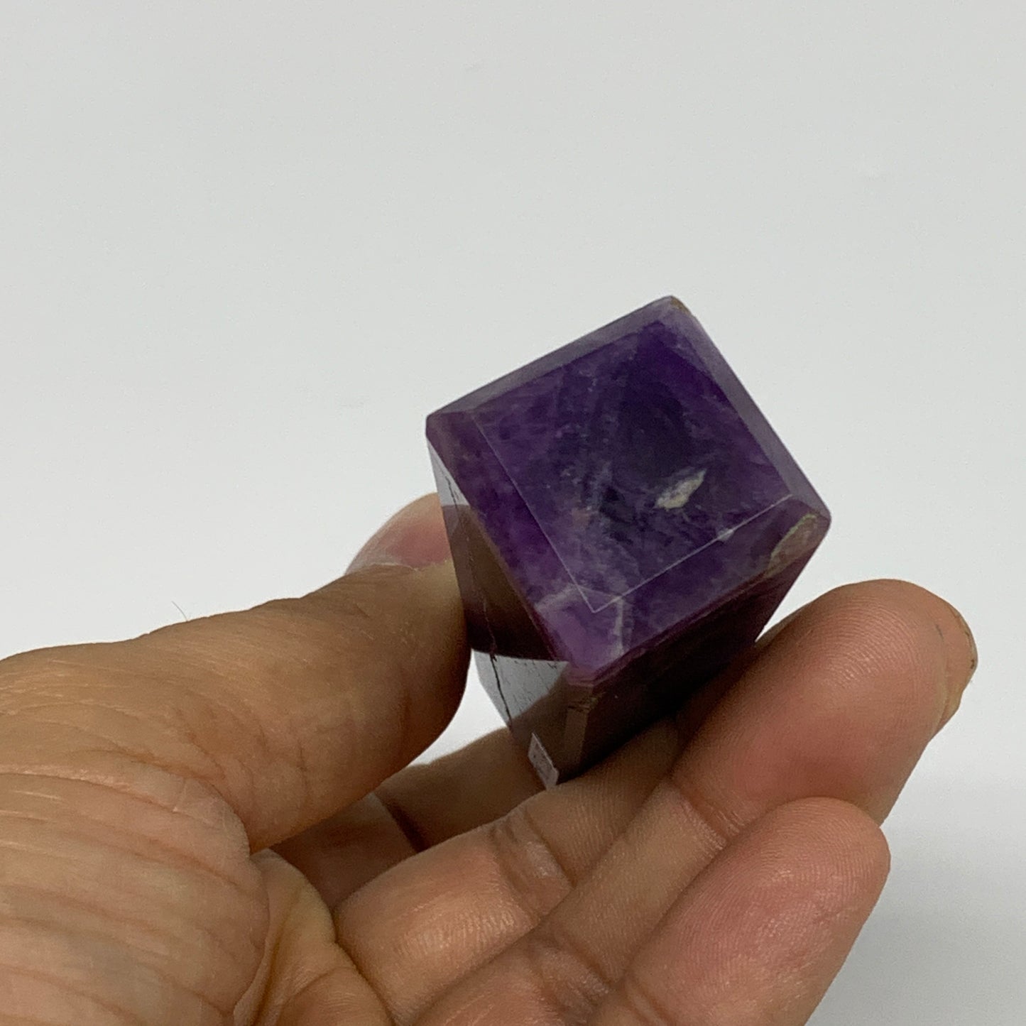 64.9g, 2.7"x0.9"x0.9", Natural Amethyst Tower Point Obelisk @Brazil, B31264