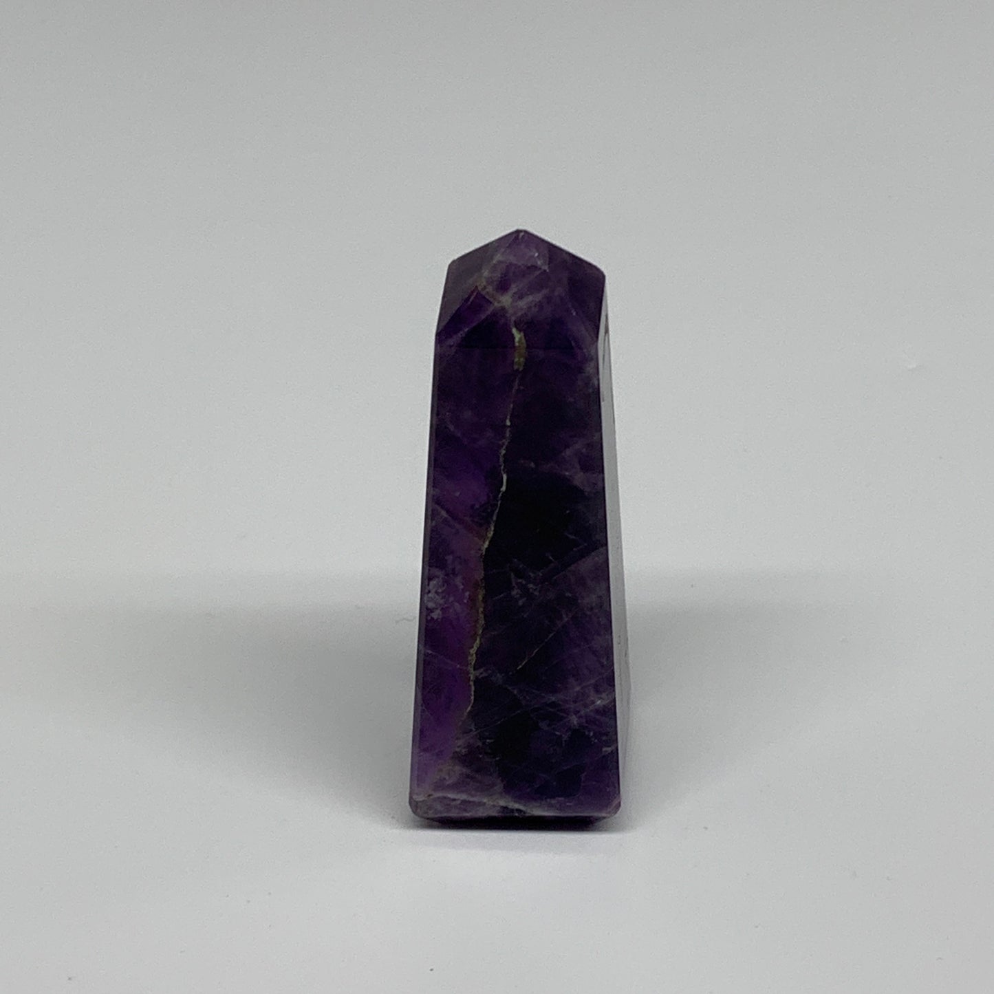 64.9g, 2.7"x0.9"x0.9", Natural Amethyst Tower Point Obelisk @Brazil, B31264