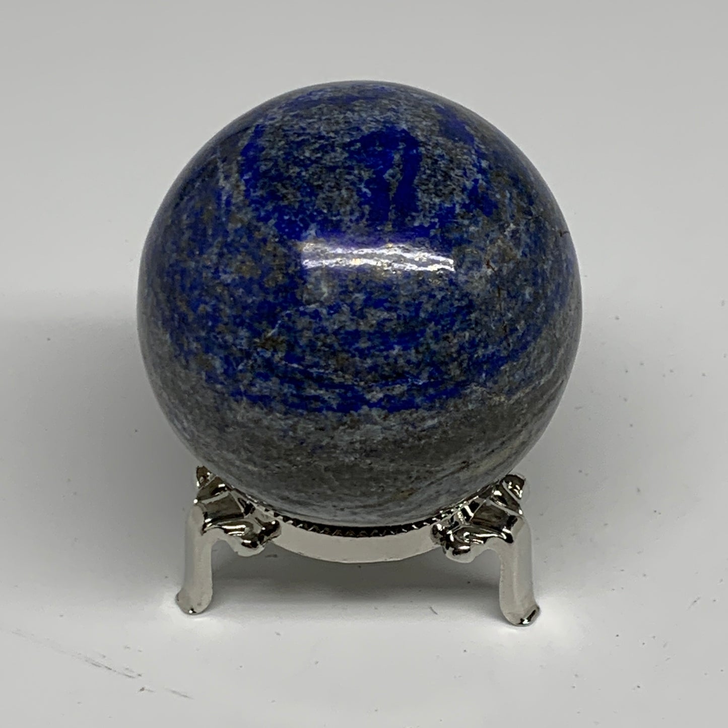 0.85 lbs, 2.4" (62mm), Lapis Lazuli Sphere Ball Gemstone @Afghanistan, B33243
