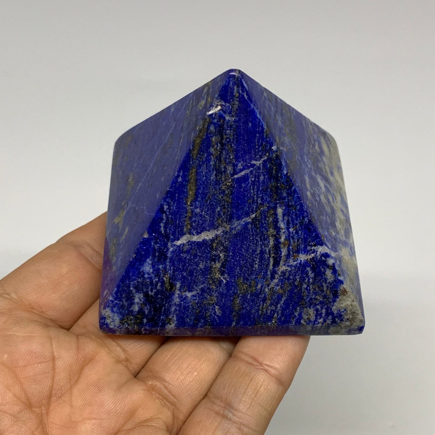 2.2 lbs (1000g),1"-2.1",  8pcs,Natural Lapis Lazuli Pyramids, B29695