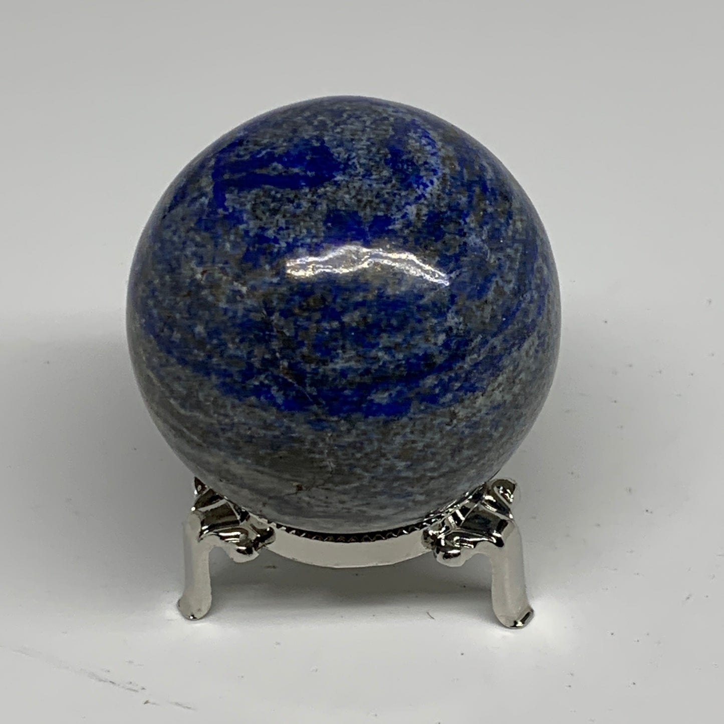 0.85 lbs, 2.4" (62mm), Lapis Lazuli Sphere Ball Gemstone @Afghanistan, B33243