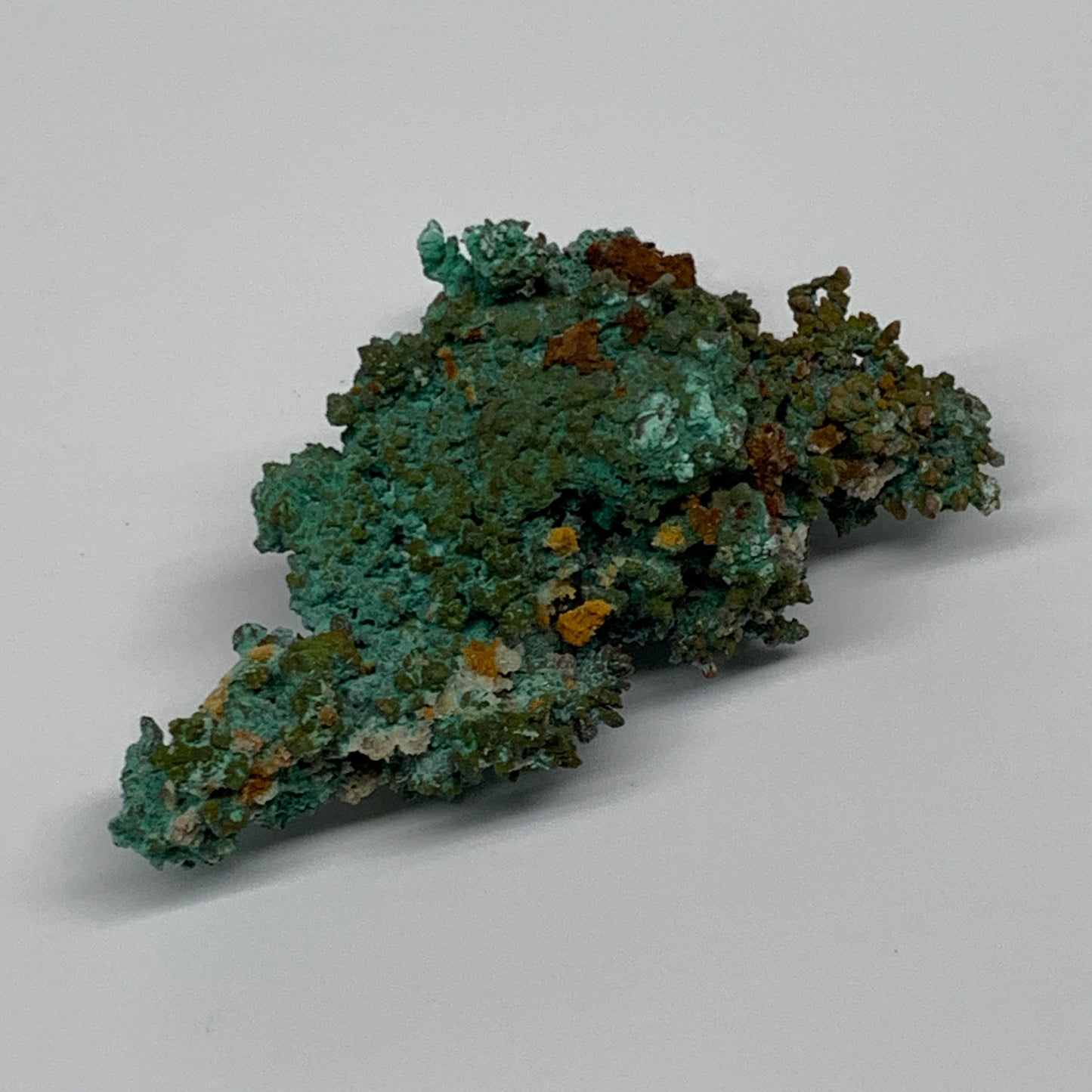 141.3g, 3.2"x2.3"x1.2", Malachite on Native Copper Mineral Specimens, B33978