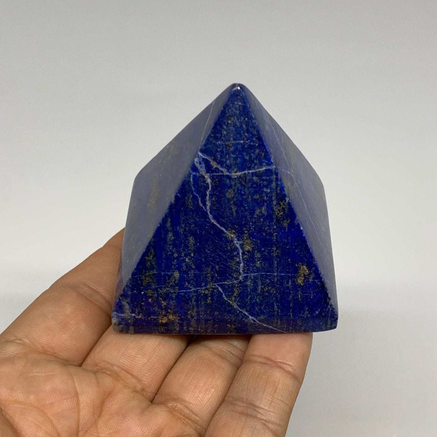 2.2 lbs (1000g),1"-2.1",  8pcs,Natural Lapis Lazuli Pyramids, B29695