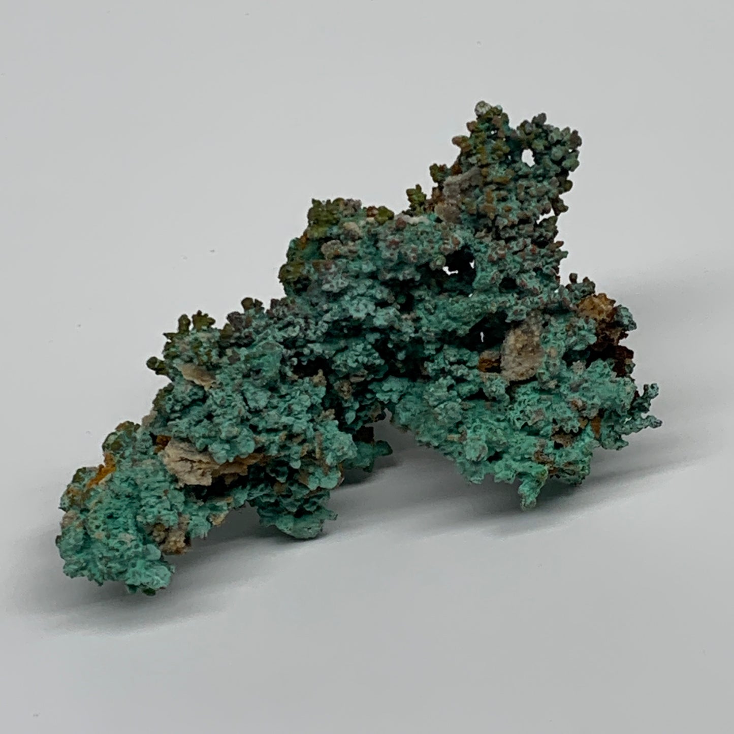 141.3g, 3.2"x2.3"x1.2", Malachite on Native Copper Mineral Specimens, B33978
