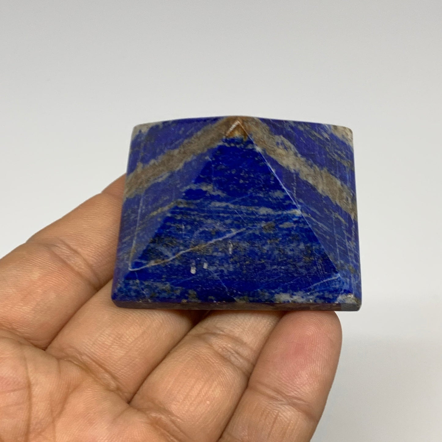 2.2 lbs (1000g),1"-2.1",  8pcs,Natural Lapis Lazuli Pyramids, B29695