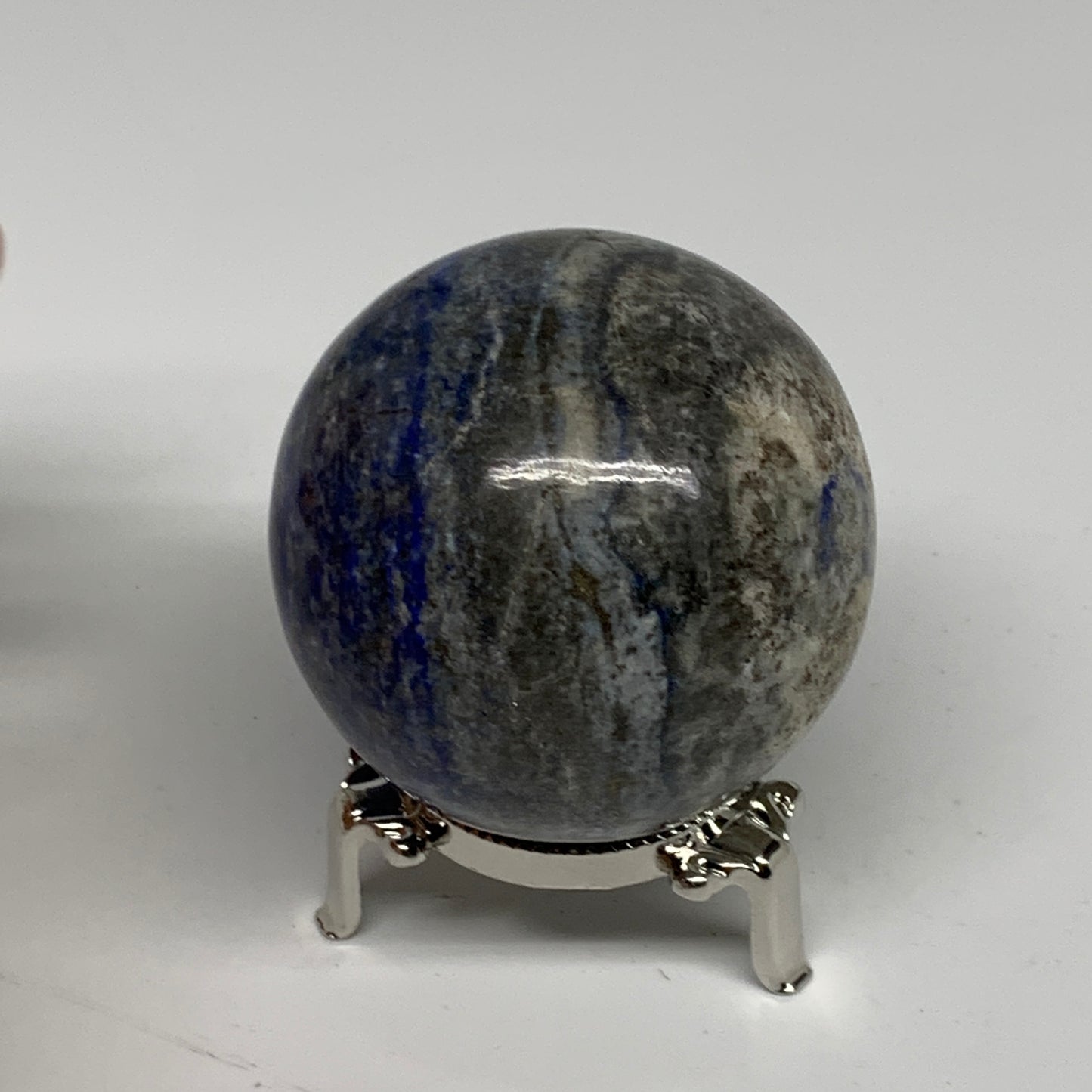 0.85 lbs, 2.4" (62mm), Lapis Lazuli Sphere Ball Gemstone @Afghanistan, B33243