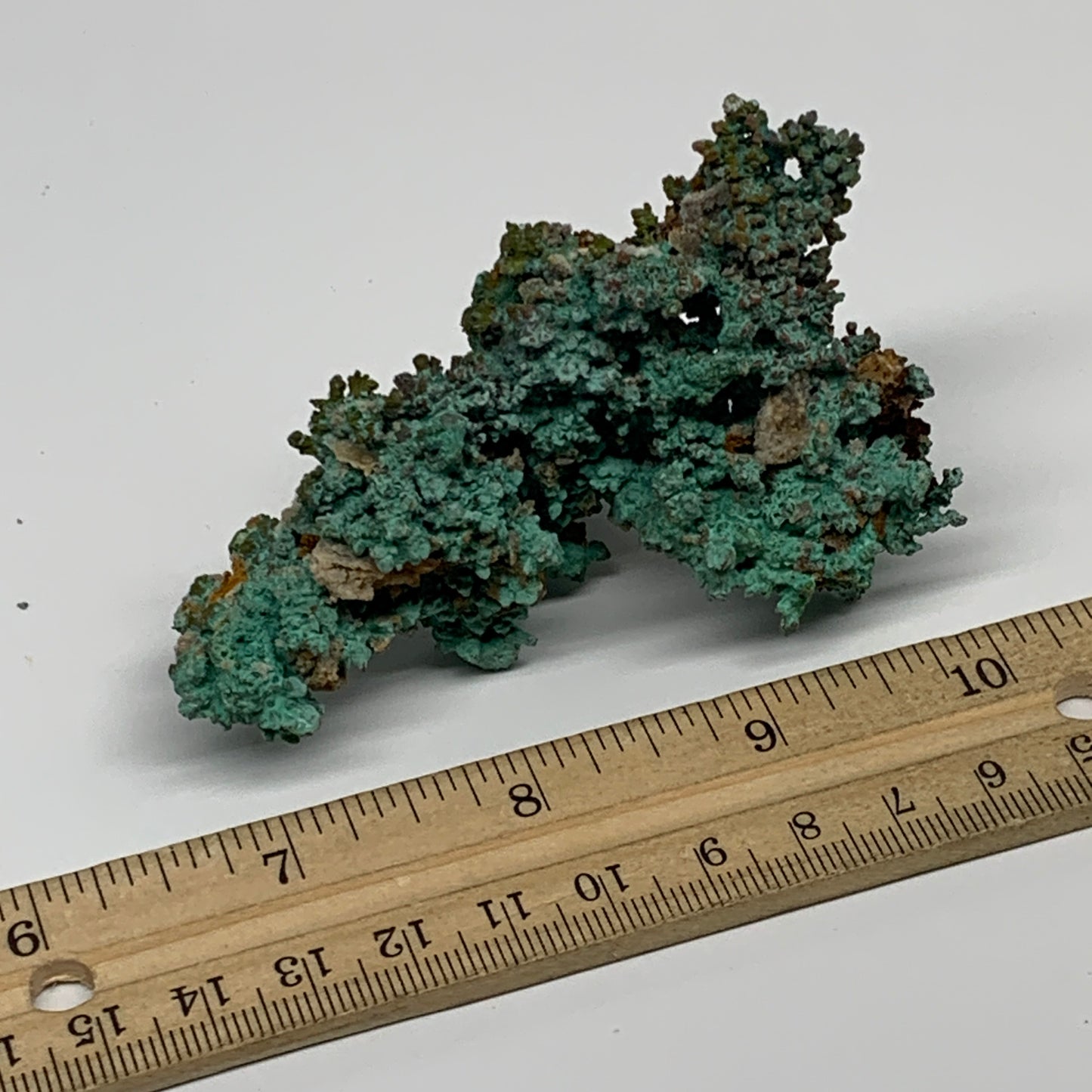 141.3g, 3.2"x2.3"x1.2", Malachite on Native Copper Mineral Specimens, B33978