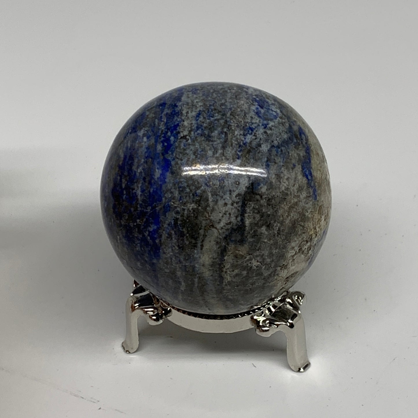 0.85 lbs, 2.4" (62mm), Lapis Lazuli Sphere Ball Gemstone @Afghanistan, B33243