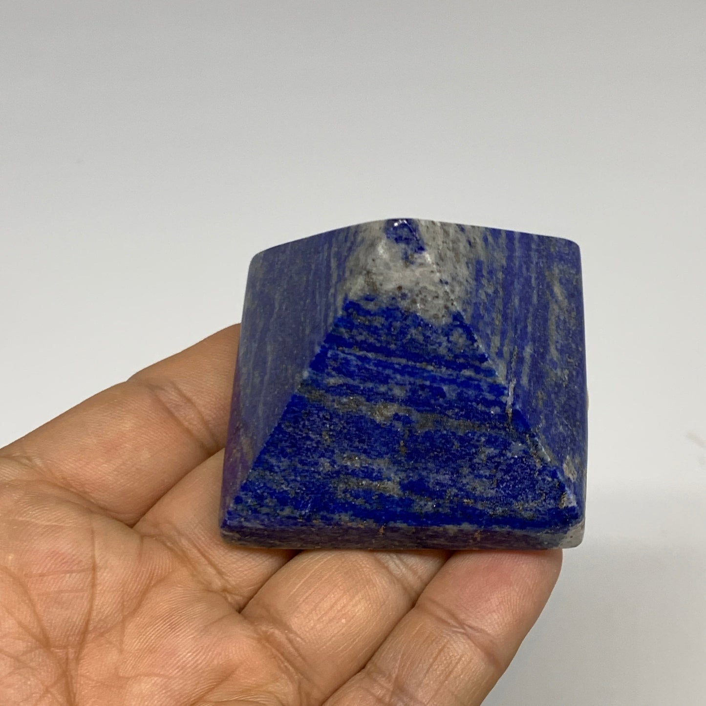 2.2 lbs (1000g),1"-2.1",  8pcs,Natural Lapis Lazuli Pyramids, B29695