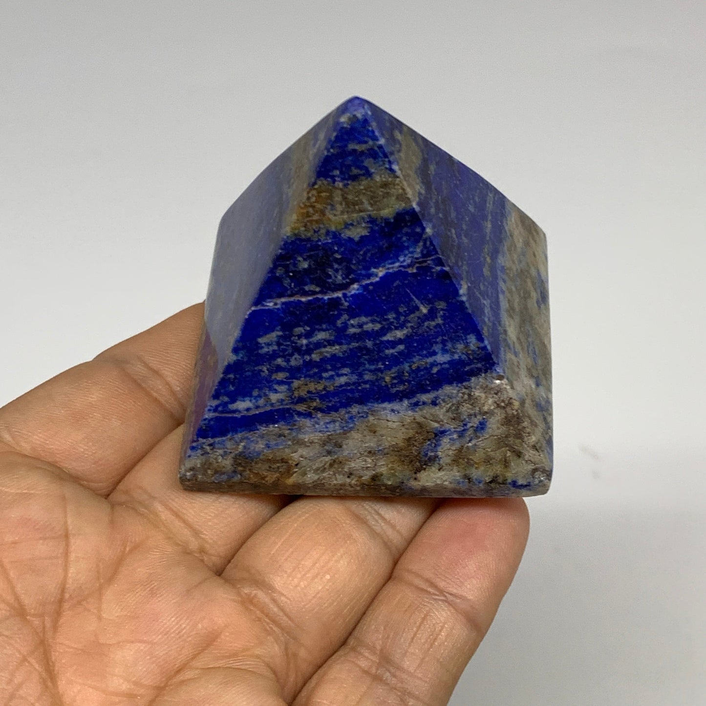 2.2 lbs (1000g),1"-2.1",  8pcs,Natural Lapis Lazuli Pyramids, B29695