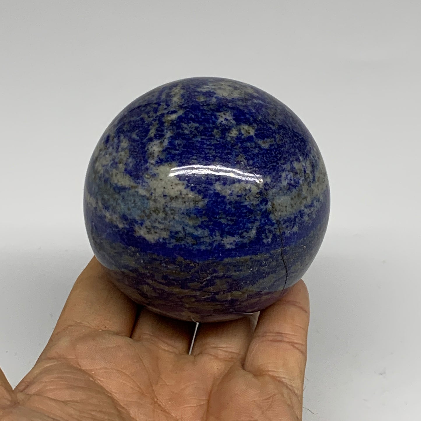 1.22 lbs, 2.8" (70mm), Lapis Lazuli Sphere Ball Gemstone @Afghanistan, B33244