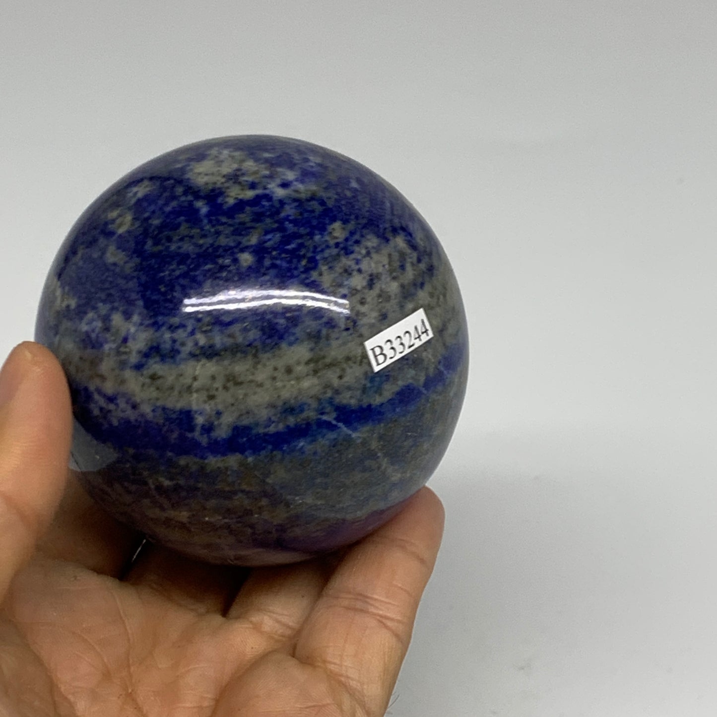 1.22 lbs, 2.8" (70mm), Lapis Lazuli Sphere Ball Gemstone @Afghanistan, B33244