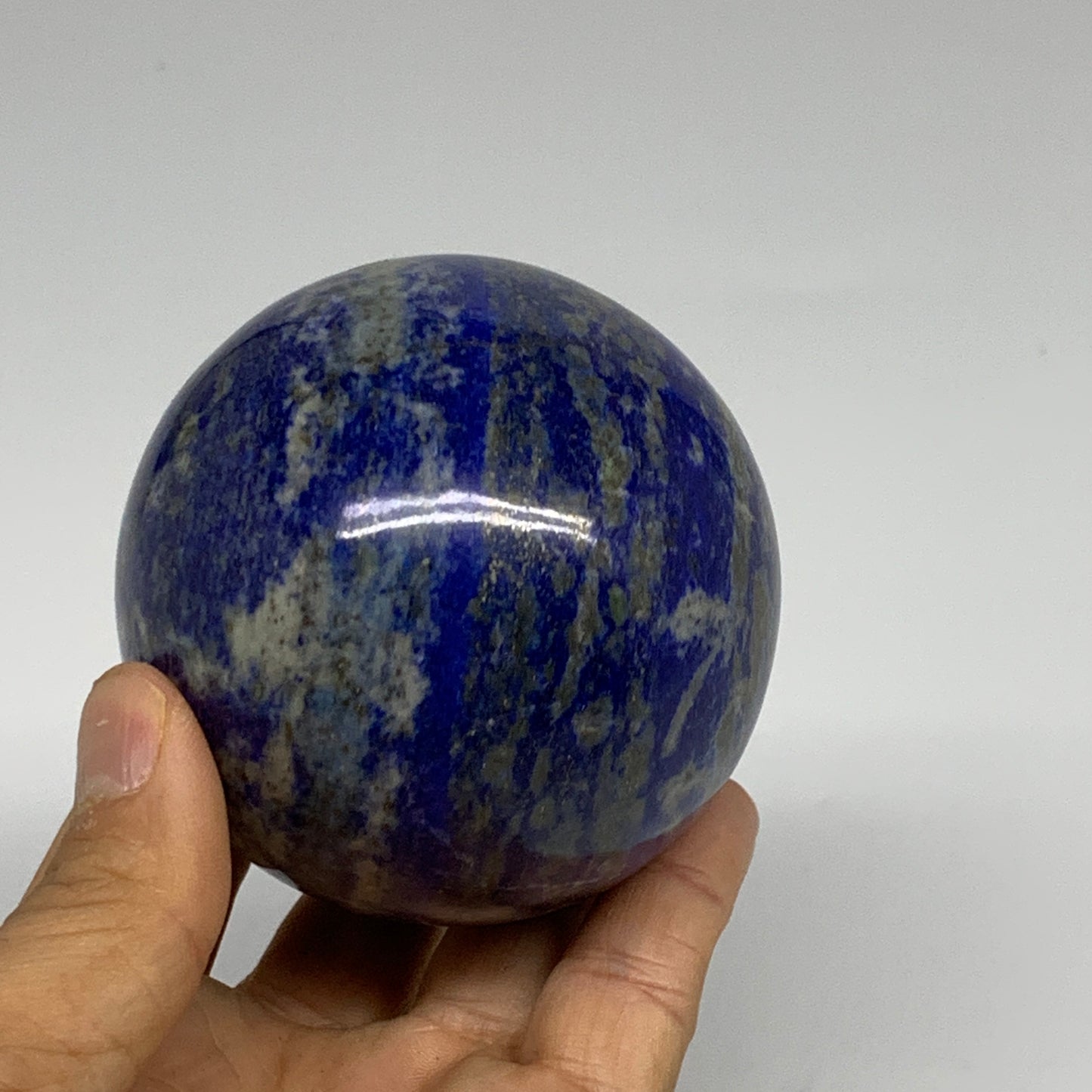 1.22 lbs, 2.8" (70mm), Lapis Lazuli Sphere Ball Gemstone @Afghanistan, B33244