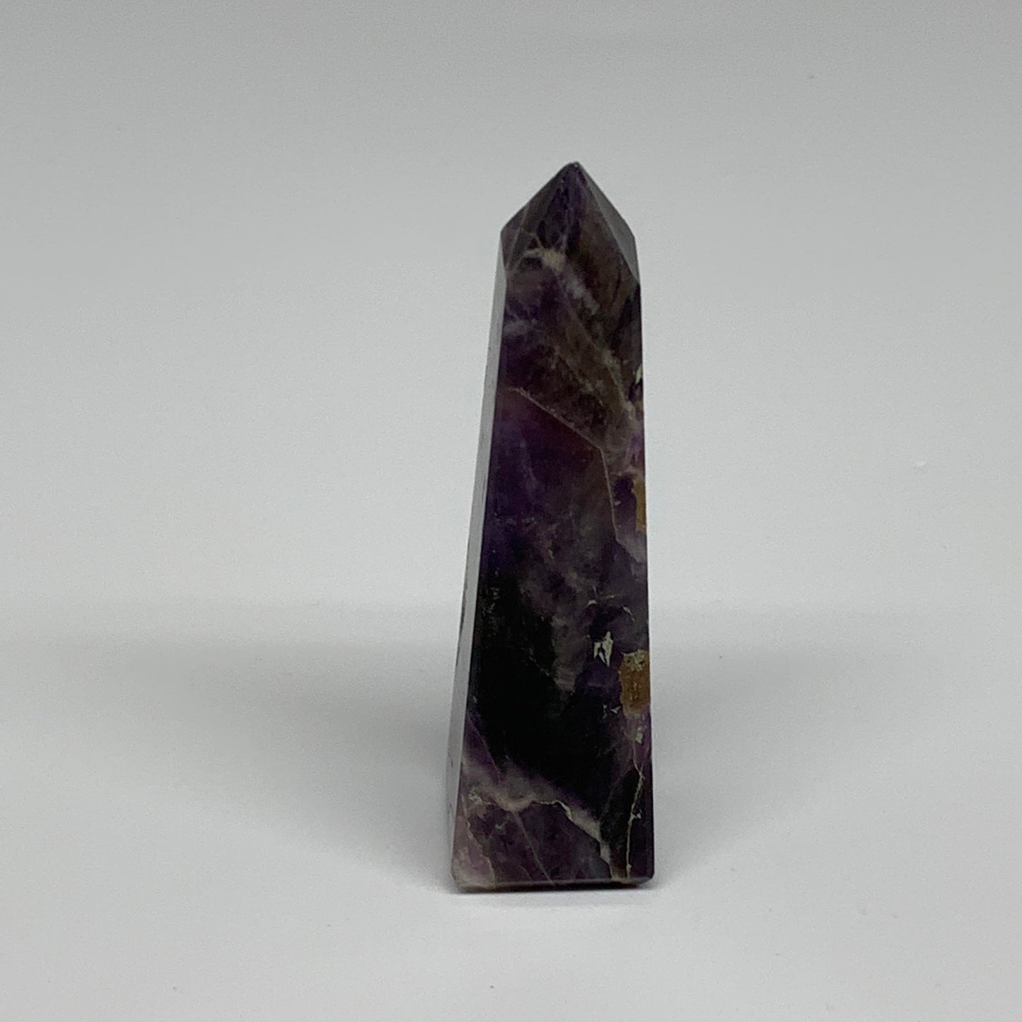 83.8g, 3.6"x0.9"x1", Natural Amethyst Tower Point Obelisk @Brazil, B31266