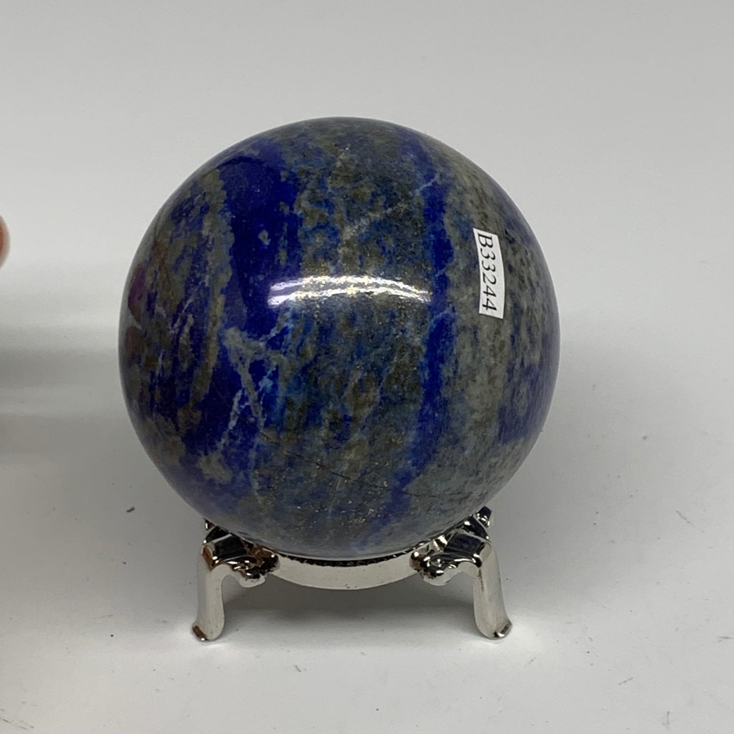 1.22 lbs, 2.8" (70mm), Lapis Lazuli Sphere Ball Gemstone @Afghanistan, B33244