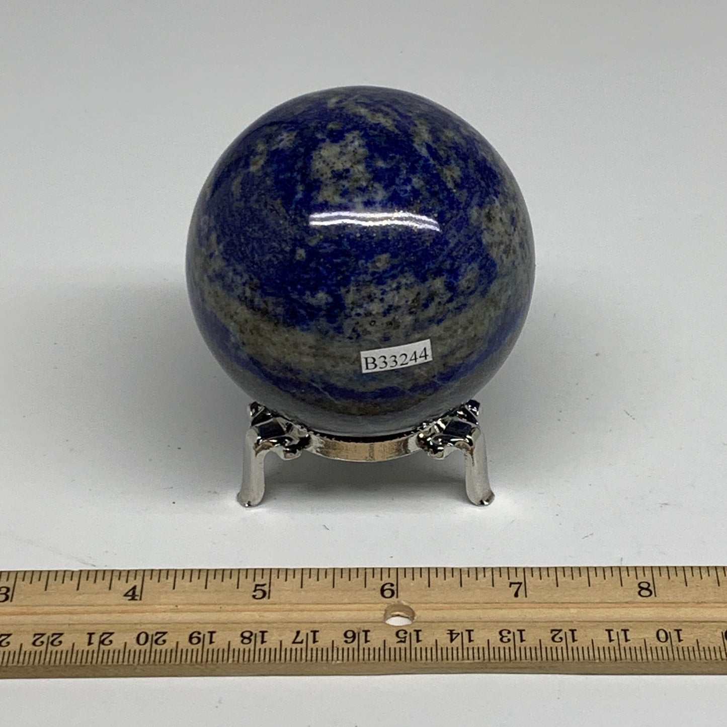 1.22 lbs, 2.8" (70mm), Lapis Lazuli Sphere Ball Gemstone @Afghanistan, B33244