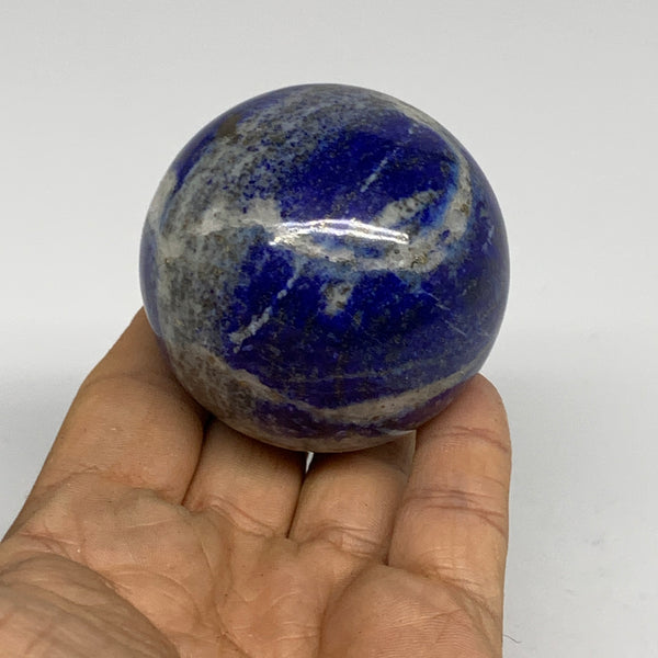 0.62 lbs, 2.2" (56mm), Lapis Lazuli Sphere Ball Gemstone @Afghanistan, B33245