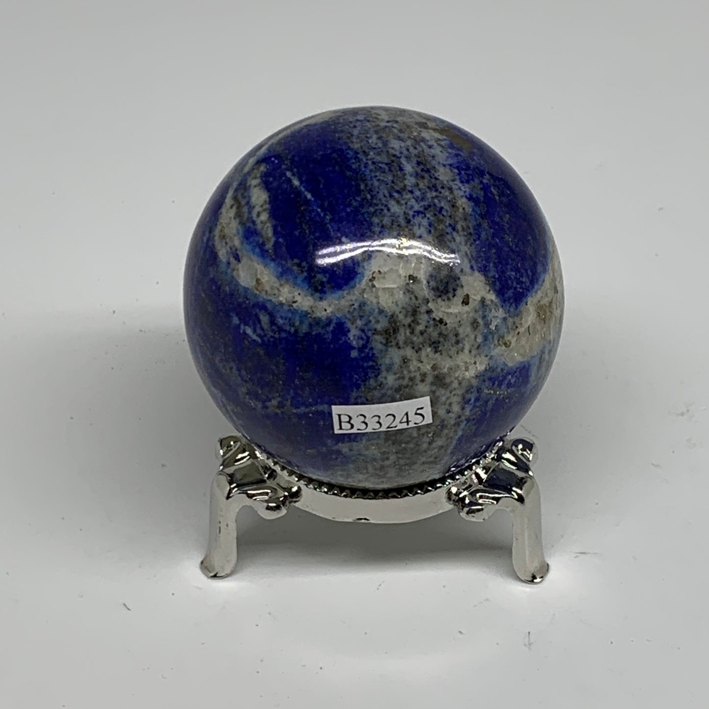 0.62 lbs, 2.2" (56mm), Lapis Lazuli Sphere Ball Gemstone @Afghanistan, B33245