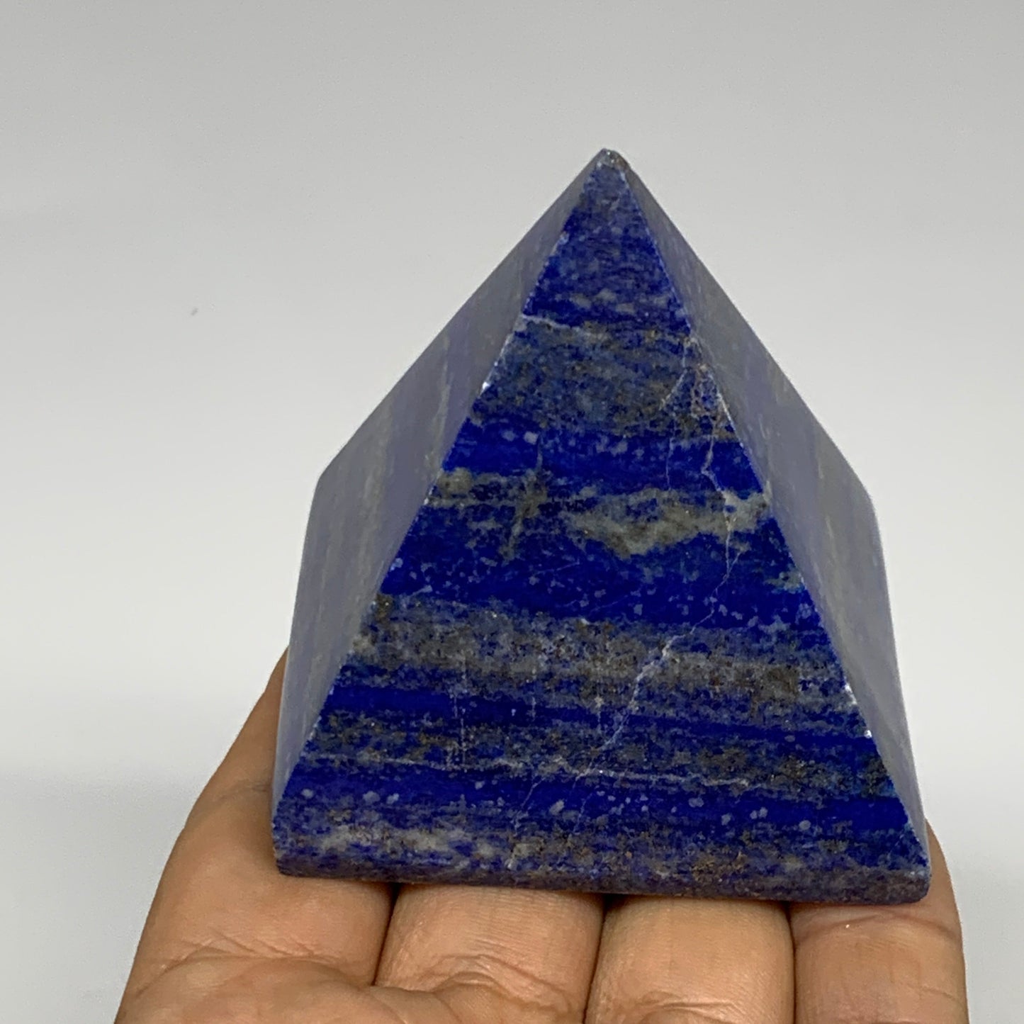 1.75 lbs (800g),1.5"-2.3",  4pcs,Natural Lapis Lazuli Pyramids, B29697