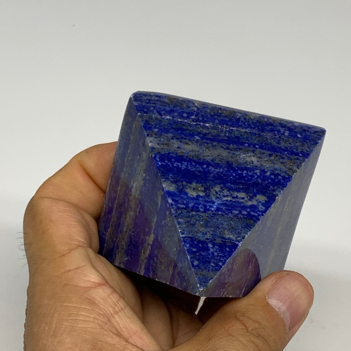 1.75 lbs (800g),1.5"-2.3",  4pcs,Natural Lapis Lazuli Pyramids, B29697