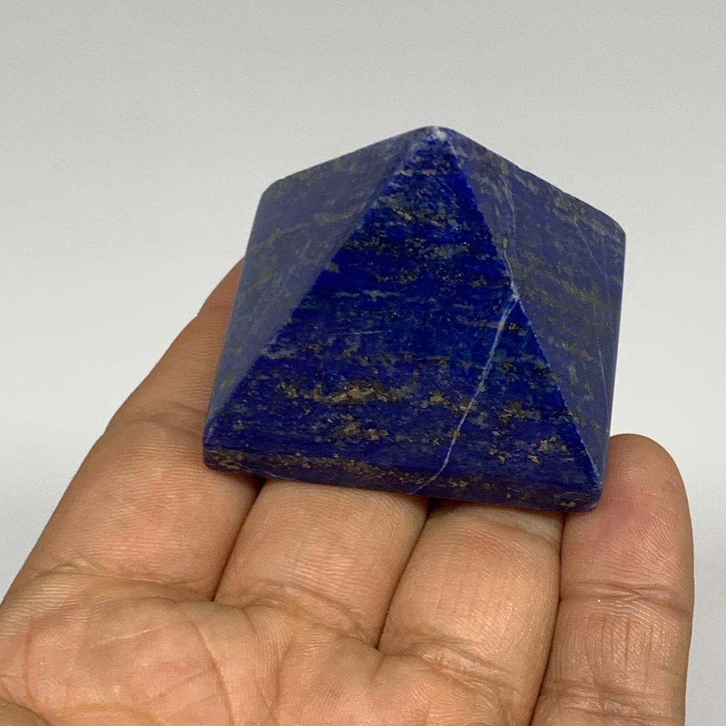 1.75 lbs (800g),1.5"-2.3",  4pcs,Natural Lapis Lazuli Pyramids, B29697