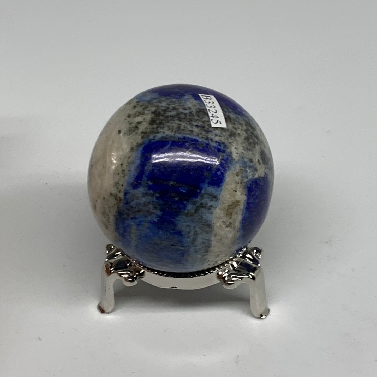 0.62 lbs, 2.2" (56mm), Lapis Lazuli Sphere Ball Gemstone @Afghanistan, B33245