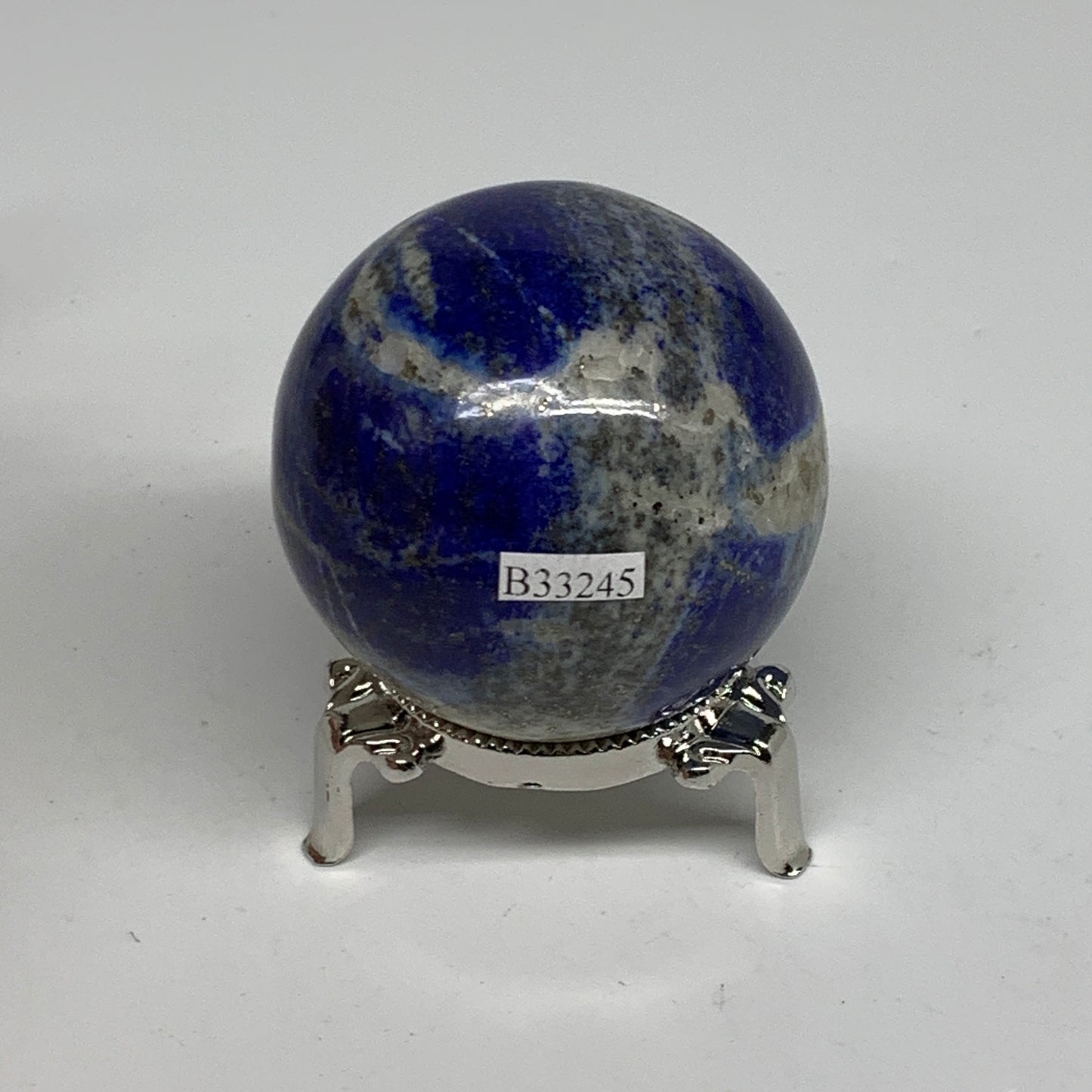 0.62 lbs, 2.2" (56mm), Lapis Lazuli Sphere Ball Gemstone @Afghanistan, B33245