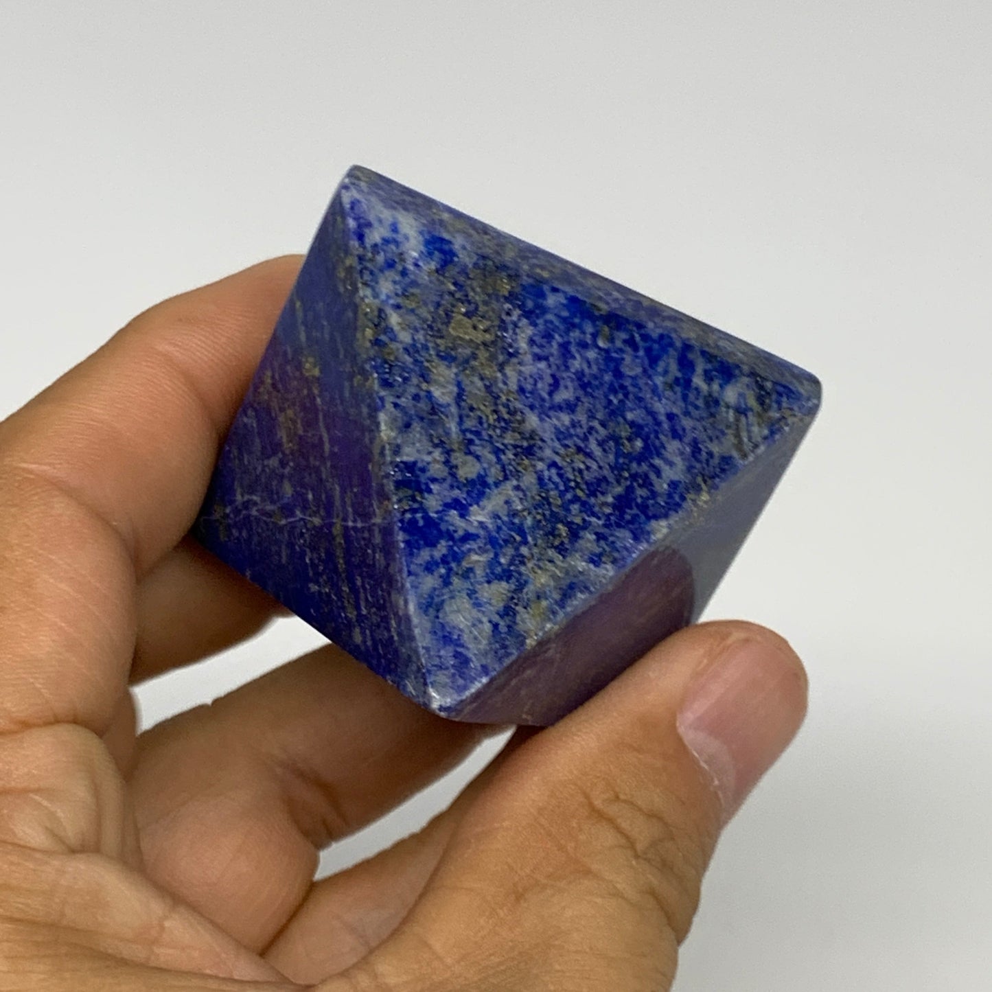 1.75 lbs (800g),1.5"-2.3",  4pcs,Natural Lapis Lazuli Pyramids, B29697