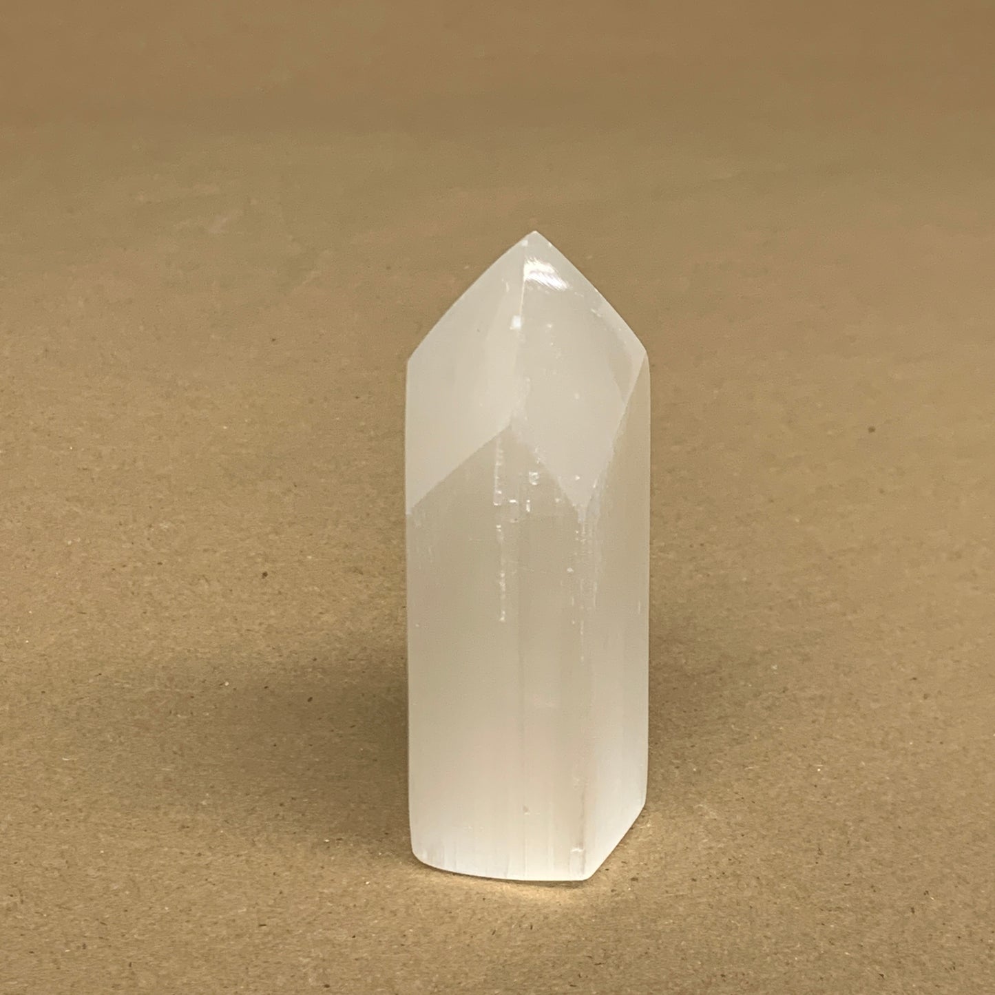 202g, 3.9"x1.5"x1.5", Selenite (Satin Spar) Crystal Tower Point, B35997