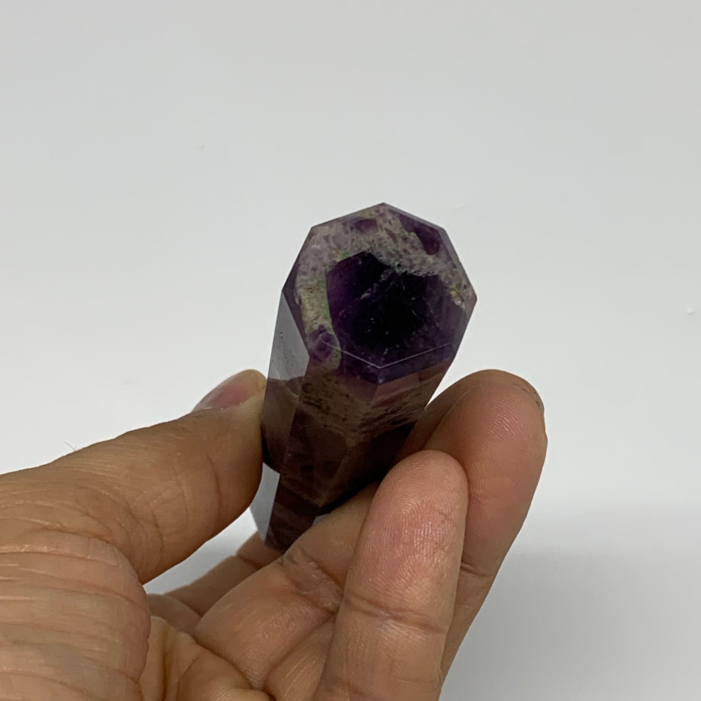73.1g, 3.6"x0.8", Natural Amethyst Tower Point Obelisk @Brazil, B31268