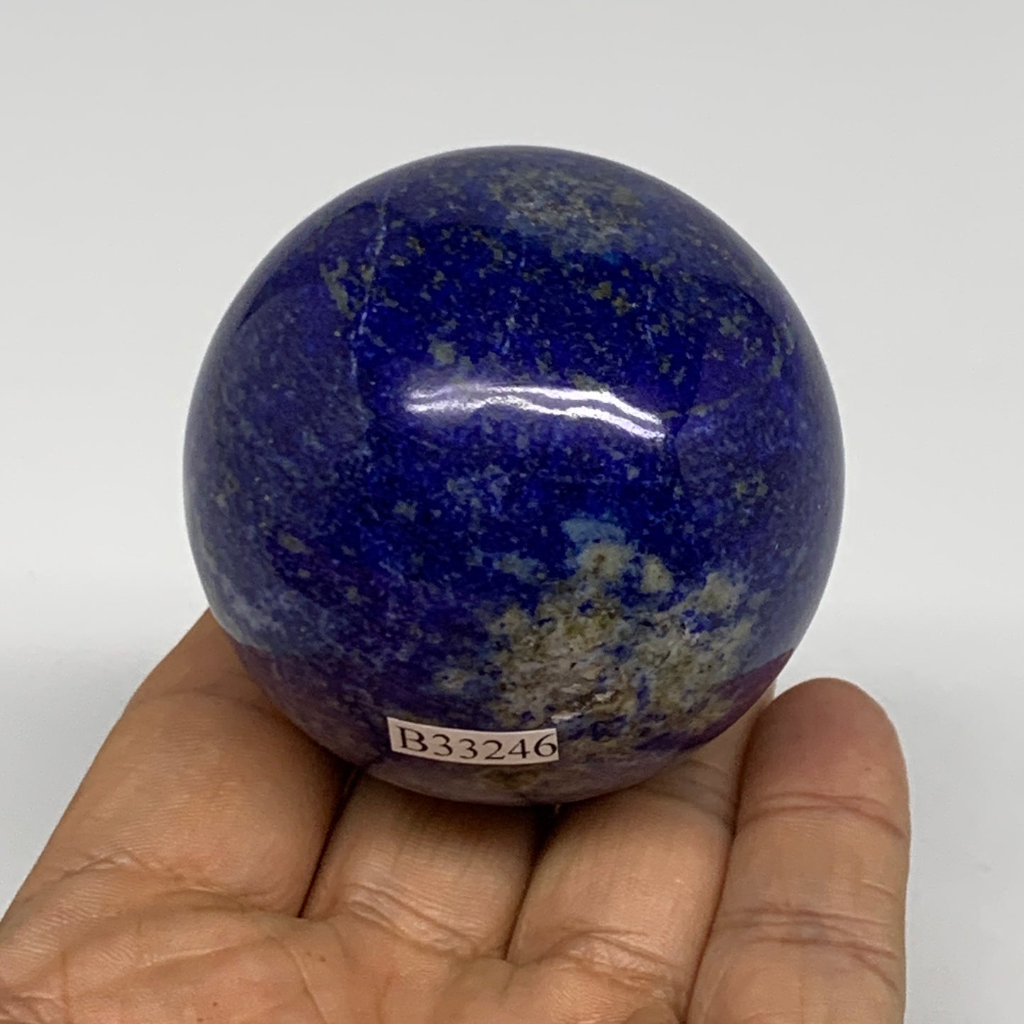 0.54 lbs, 2.1" (54mm), Lapis Lazuli Sphere Ball Gemstone @Afghanistan, B33246