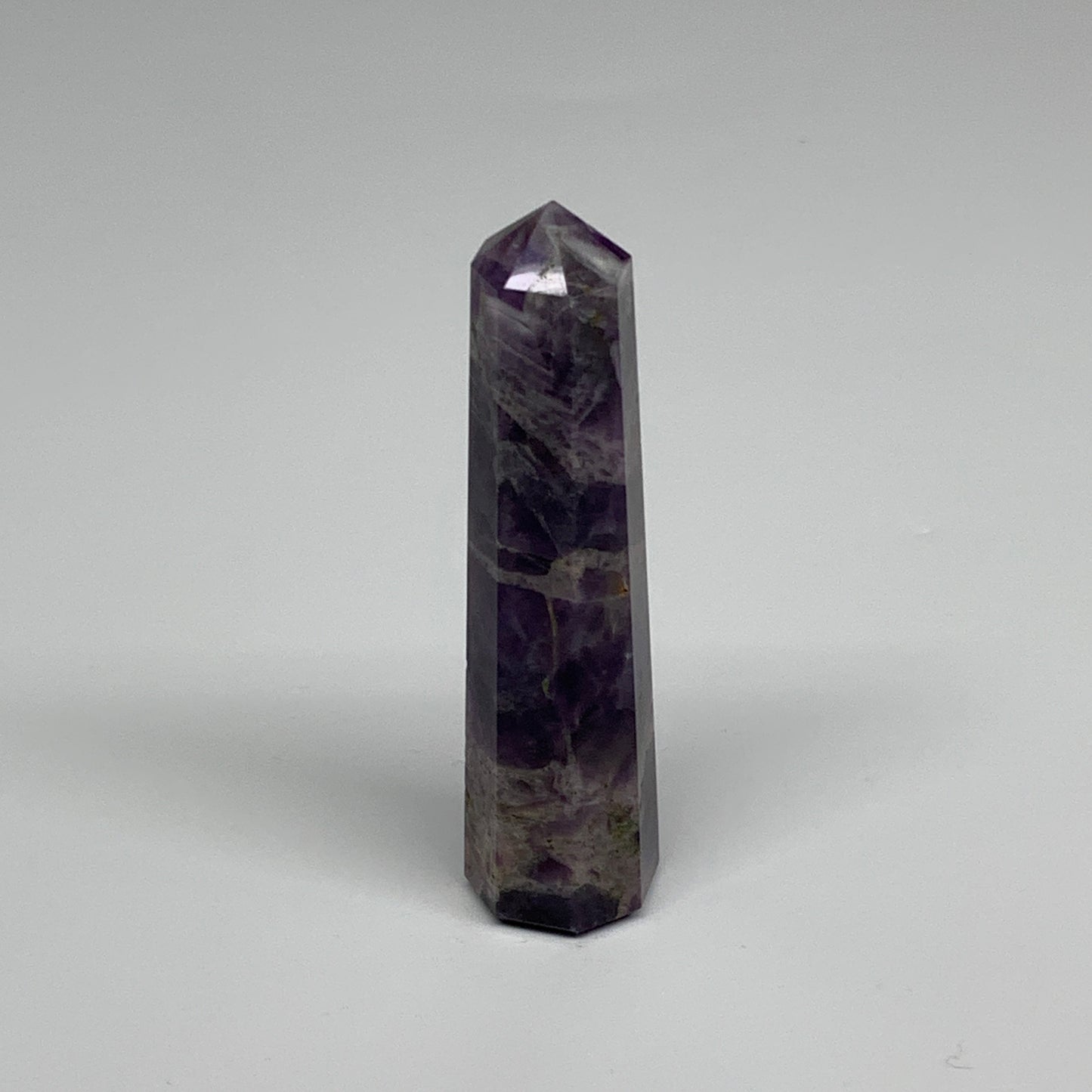 73.1g, 3.6"x0.8", Natural Amethyst Tower Point Obelisk @Brazil, B31268