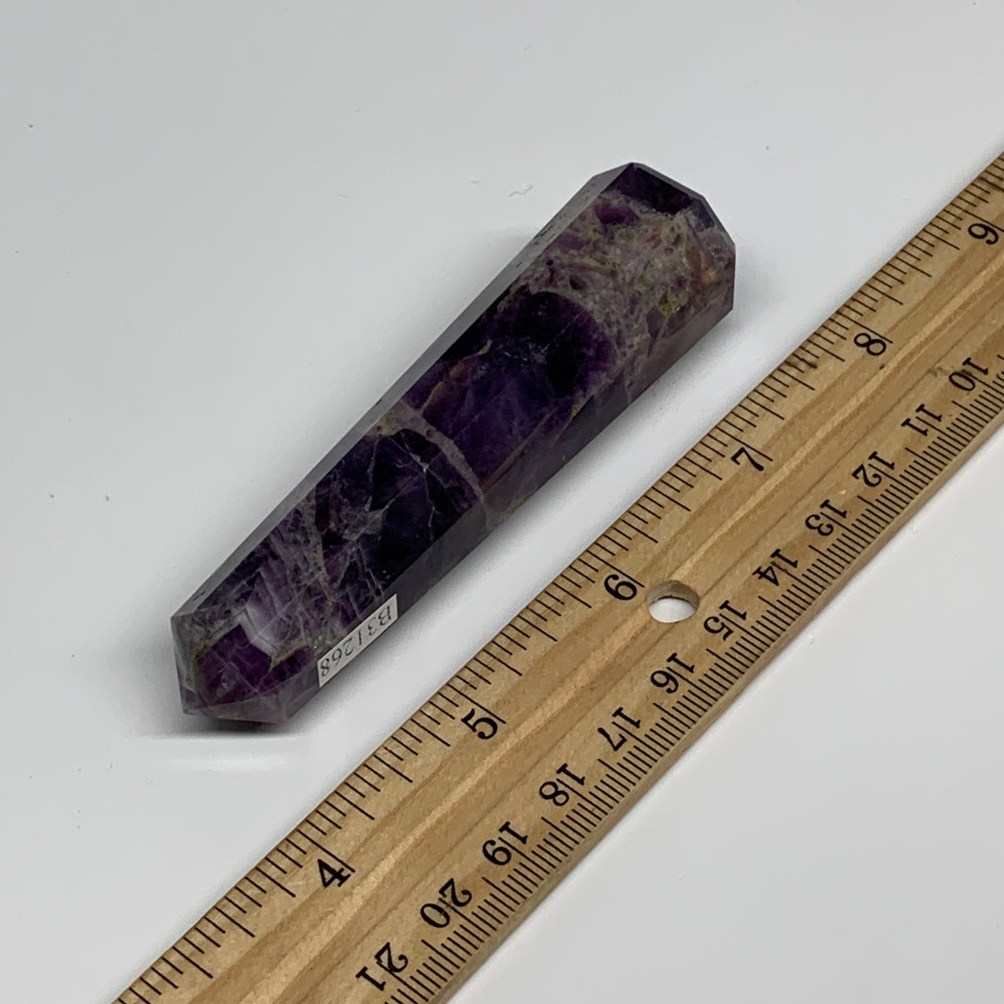 73.1g, 3.6"x0.8", Natural Amethyst Tower Point Obelisk @Brazil, B31268