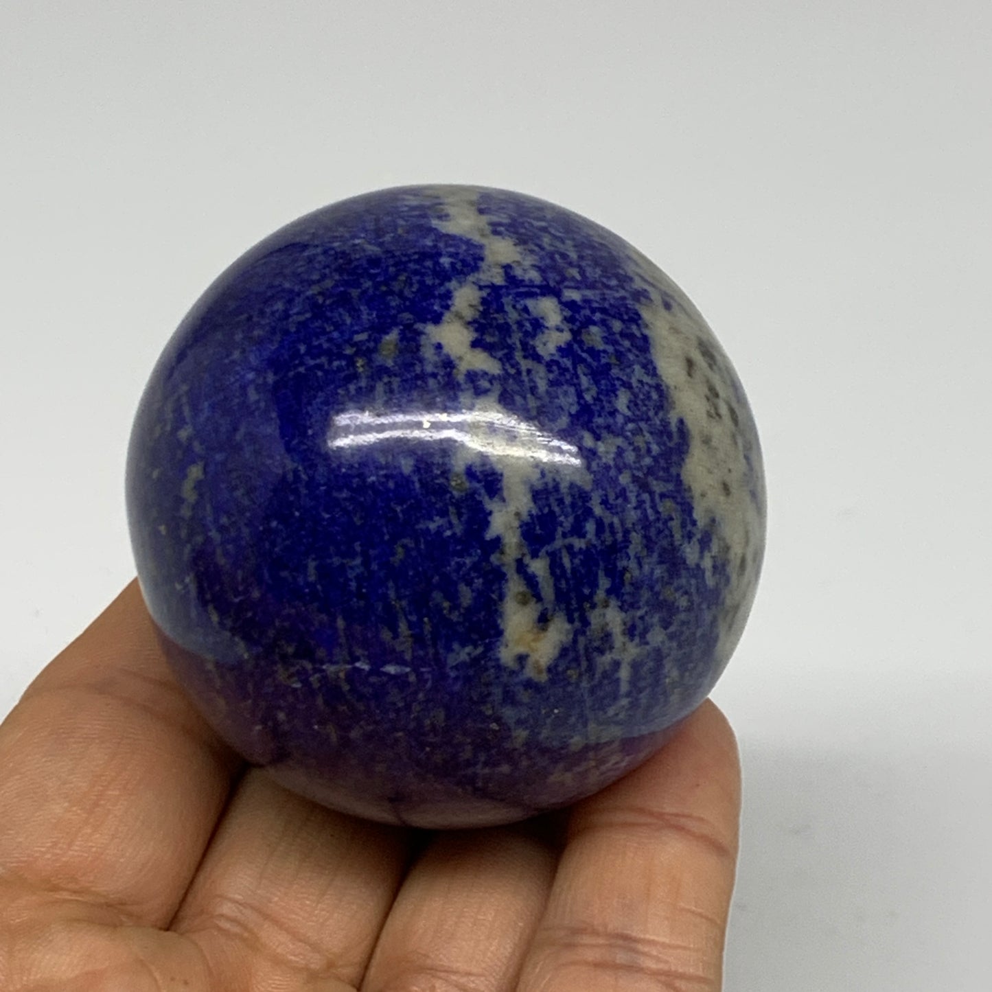 0.54 lbs, 2.1" (54mm), Lapis Lazuli Sphere Ball Gemstone @Afghanistan, B33246