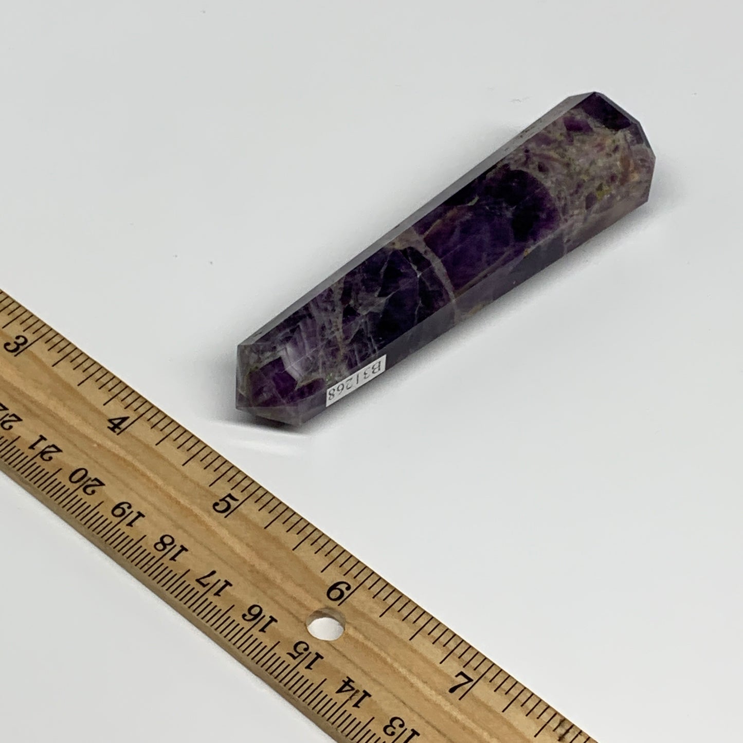 73.1g, 3.6"x0.8", Natural Amethyst Tower Point Obelisk @Brazil, B31268