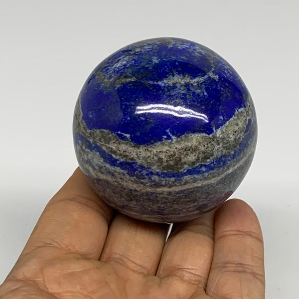 0.6 lbs, 2.2" (56mm), Lapis Lazuli Sphere Ball Gemstone @Afghanistan, B33247