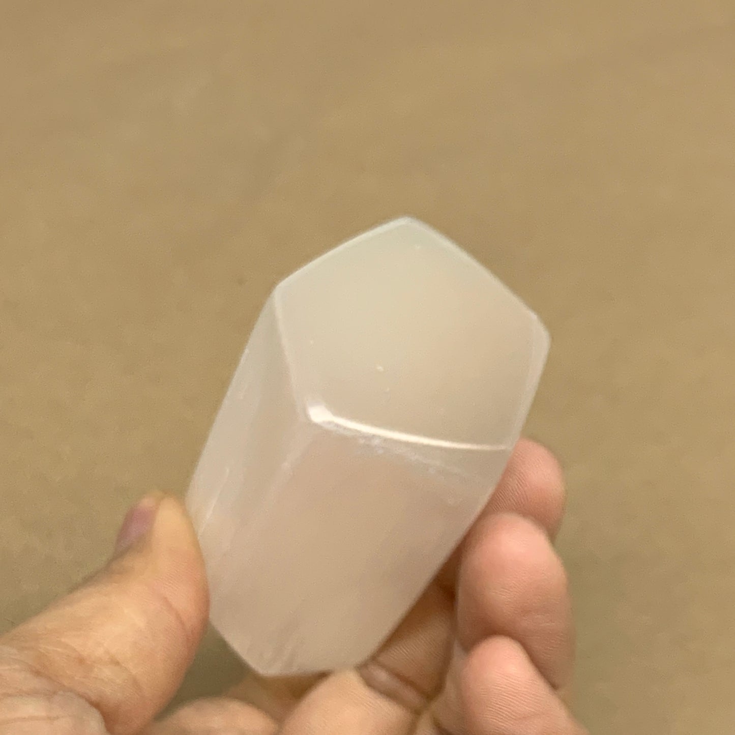 160g, 3.6"x1.4"x1.4", Selenite (Satin Spar) Crystal Tower Point, B35999