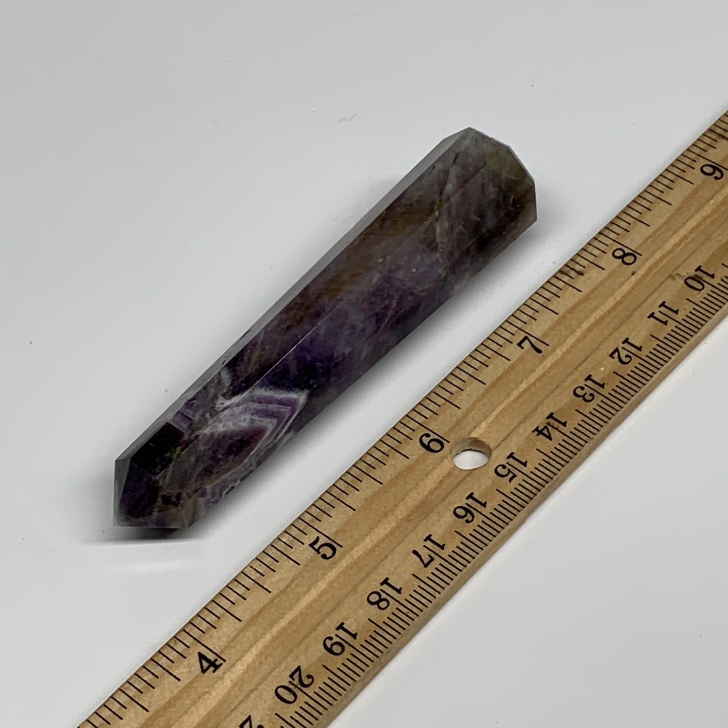59.2g, 3.6"x0.8", Natural Amethyst Tower Point Obelisk @Brazil, B31269