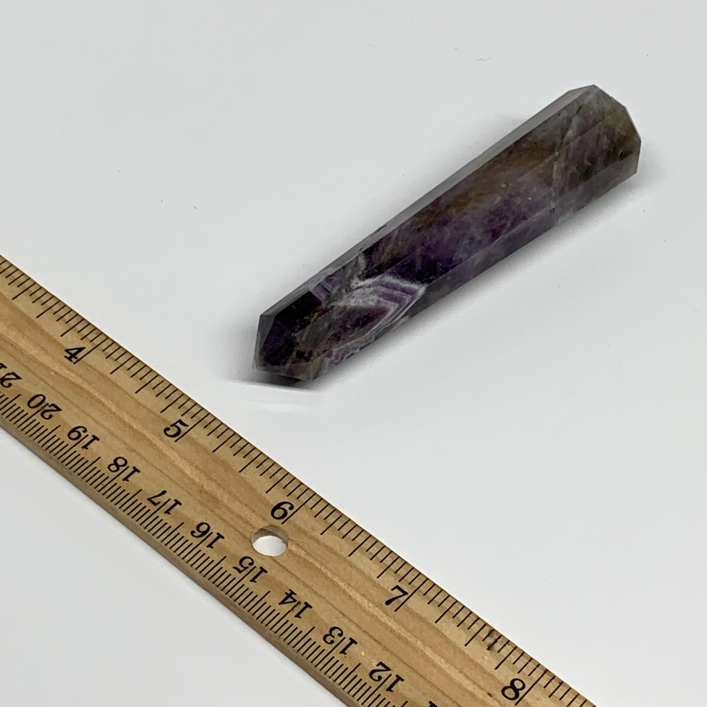 59.2g, 3.6"x0.8", Natural Amethyst Tower Point Obelisk @Brazil, B31269
