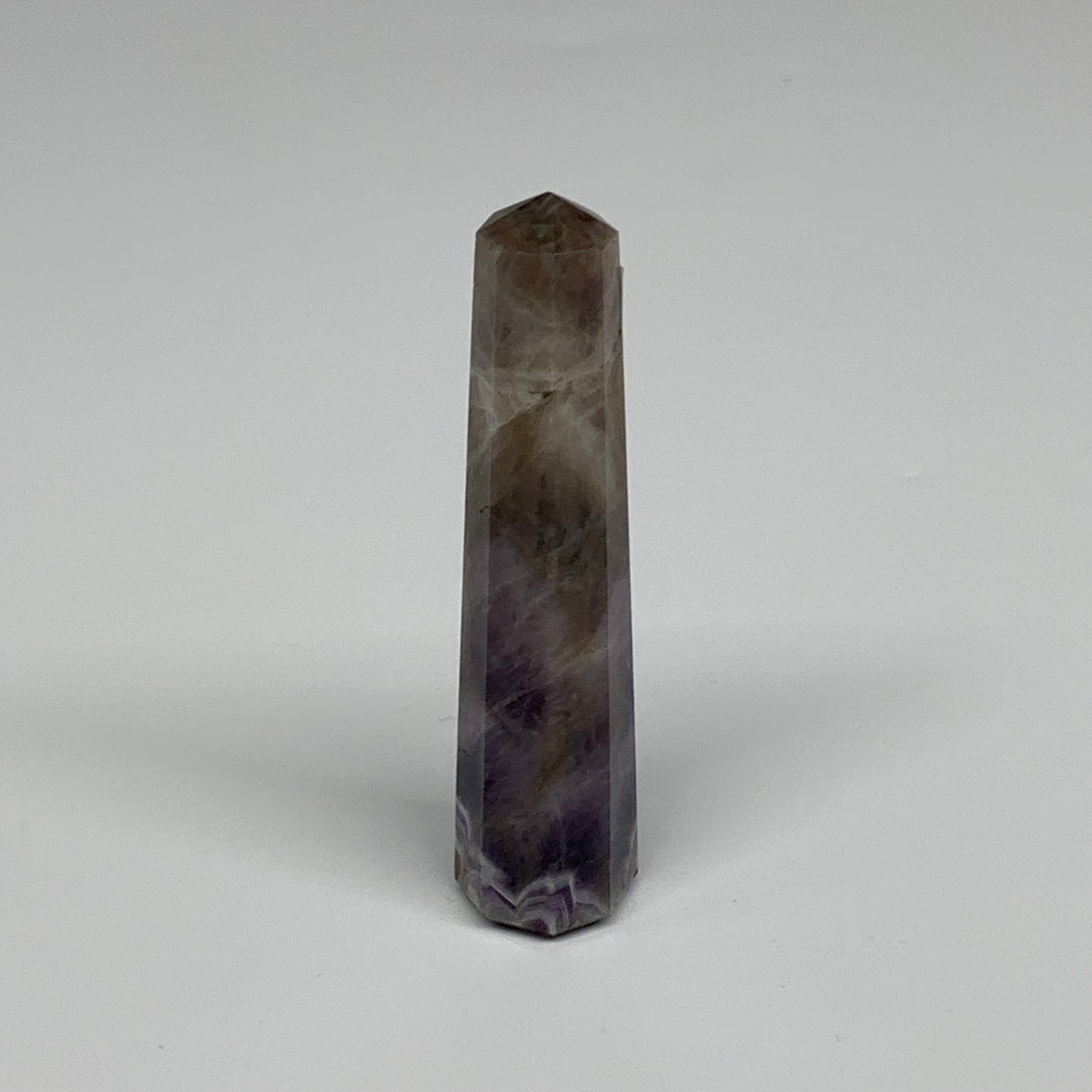 56.3g, 3.6"x0.8", Natural Amethyst Tower Point Obelisk @Brazil, B31270