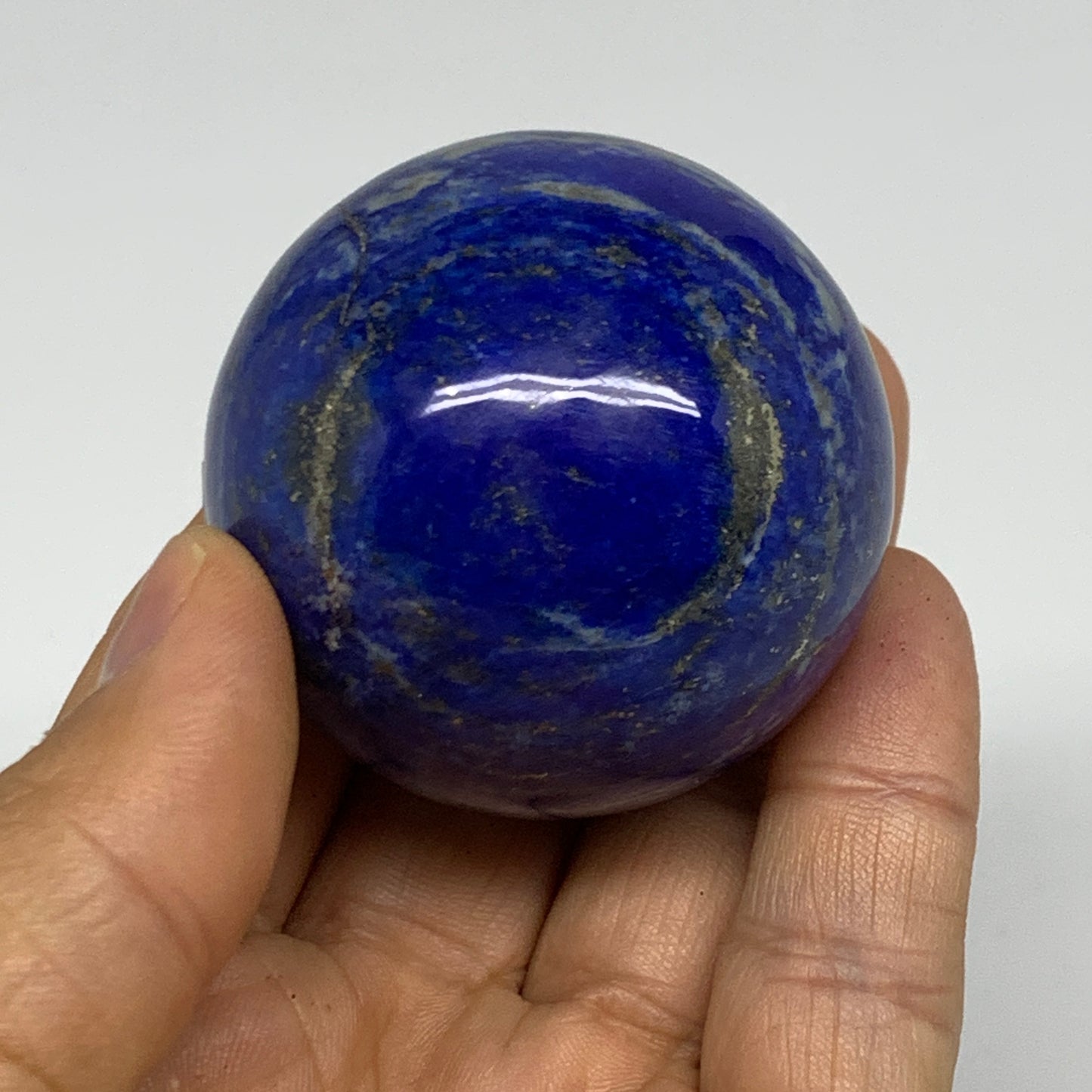 0.37 lbs, 1.8" (47mm), Lapis Lazuli Sphere Ball Gemstone @Afghanistan, B33249