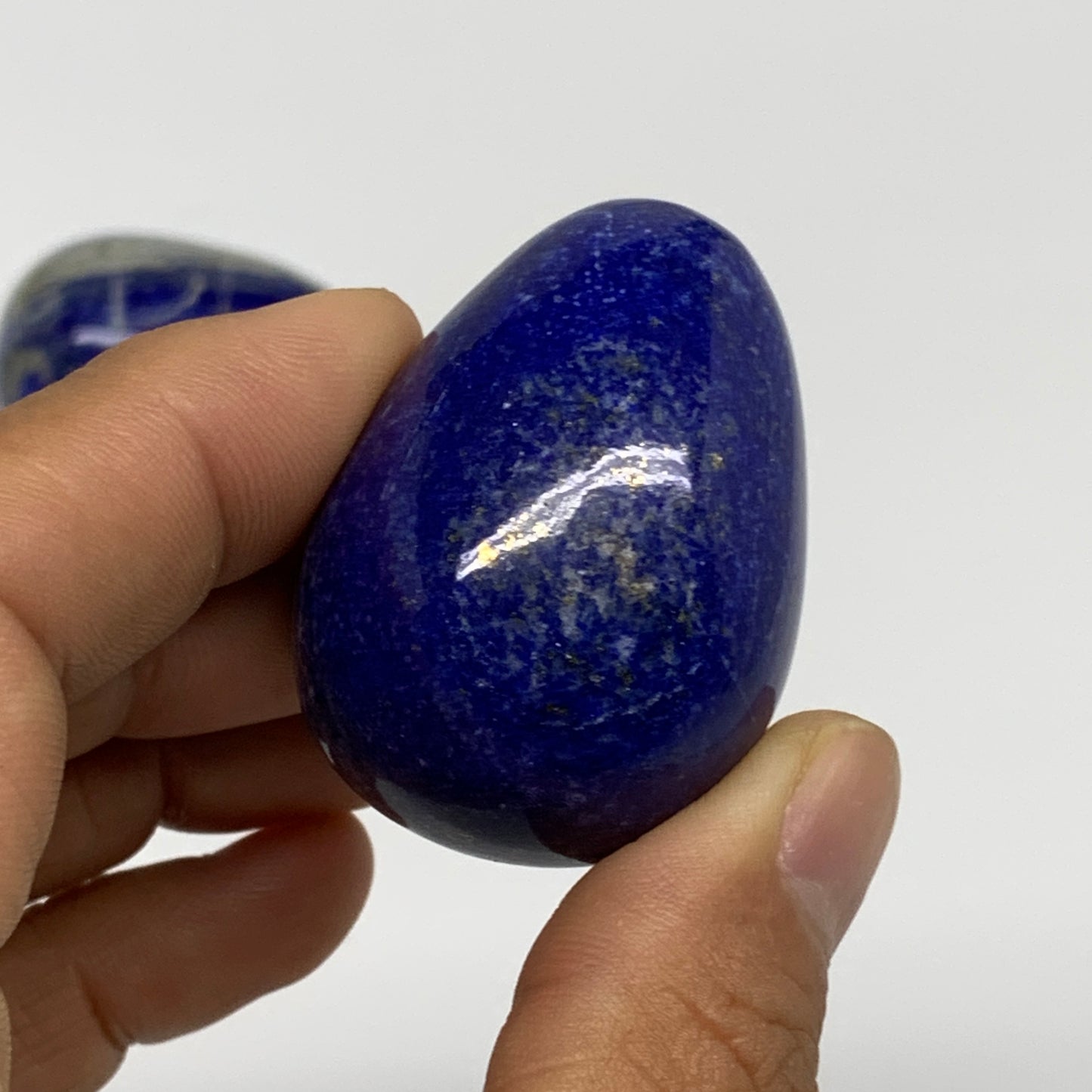188.2g, 1.5"-1.8", 3pcs, Natural Lapis Lazuli Egg Polished @Afghanistan, B30433